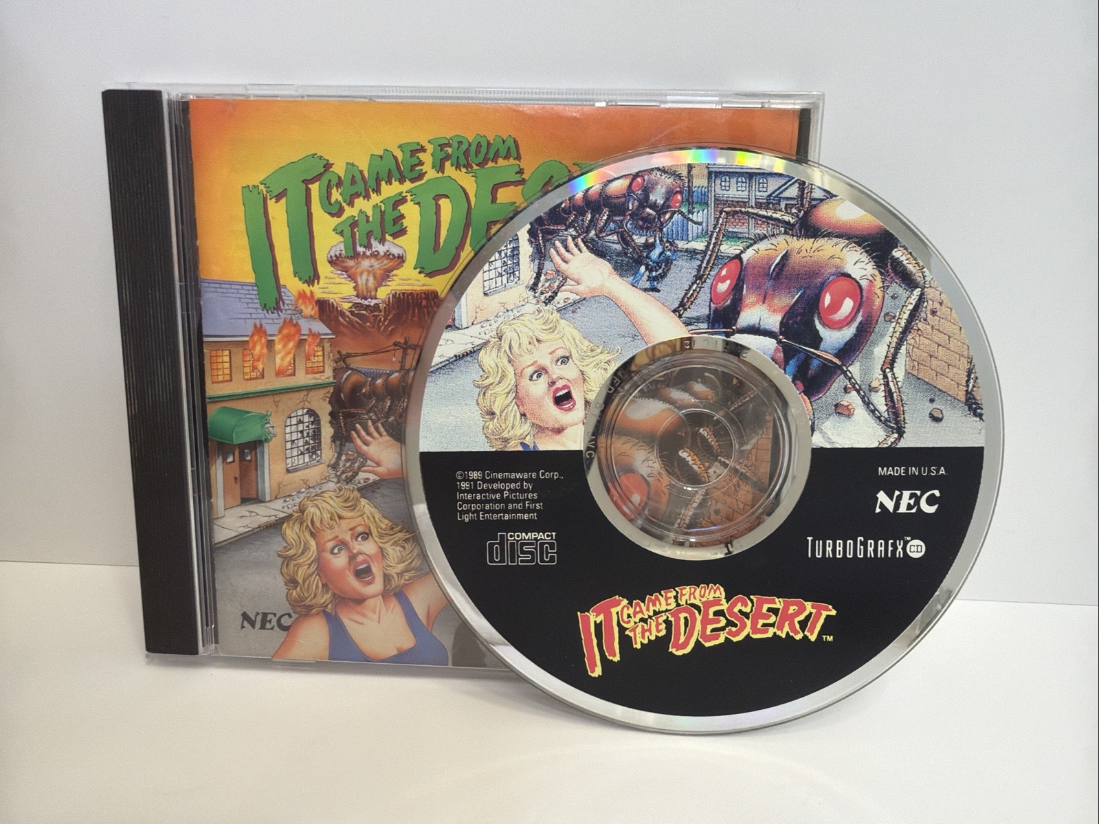 It Came From The Desert TurboGrafx-16 CD PC Engine Tested Complete CIB