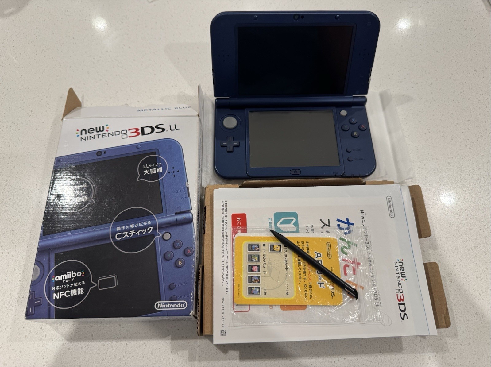 Nintendo New 3DS LL/XL (English) Blue CIB-VERY GOOD *US SELLER*PLZ READ