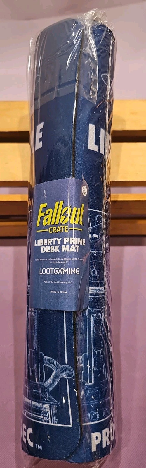 Fallout Loot Crate EXCLUSIVE 2022 Liberty Prime 11″ x 19″ Desk Mat RARE HTF NEW