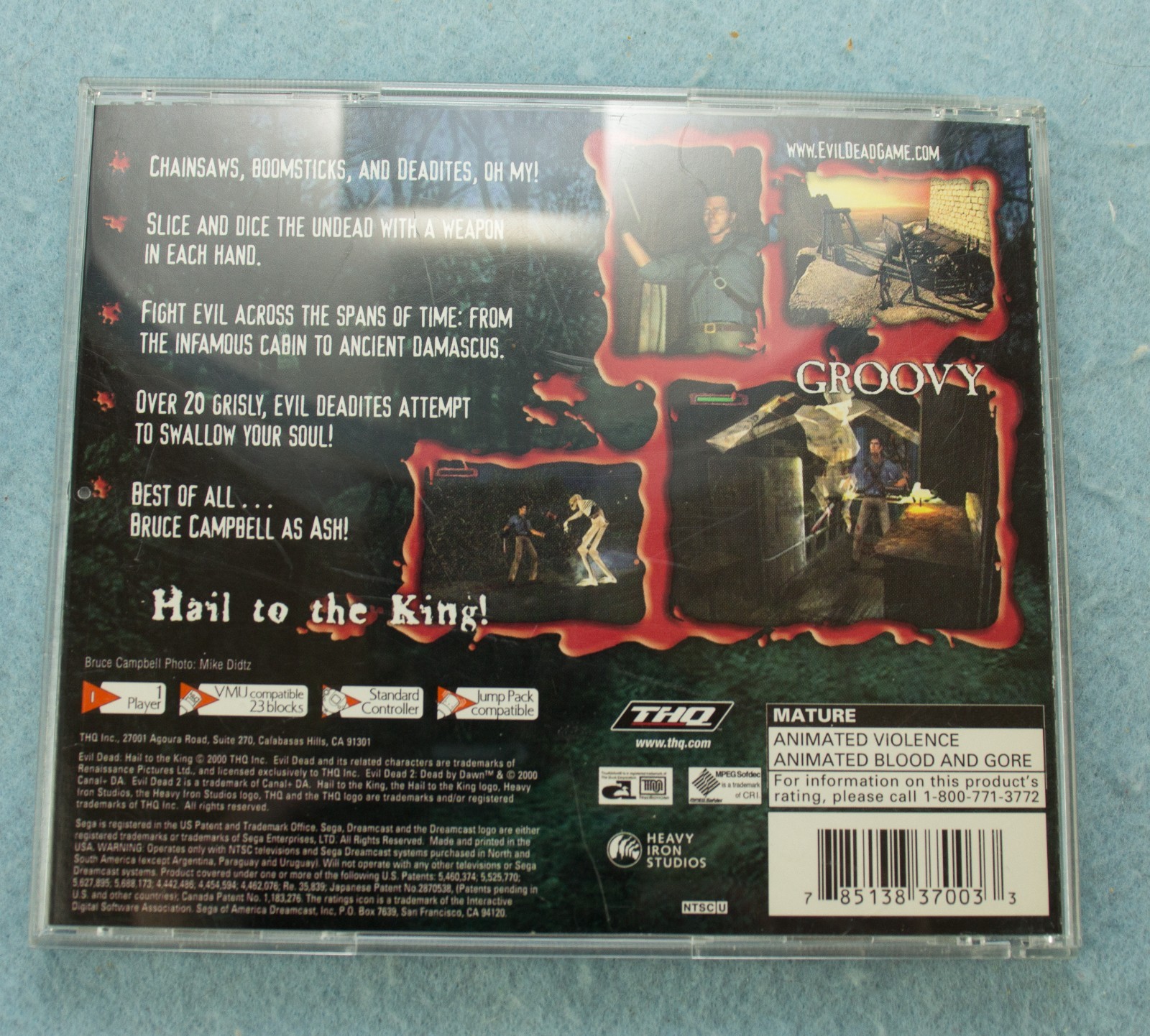 PS 1 Evil Dead: Hail to the King (Sony PlayStation 1, 2000) CIB Tested