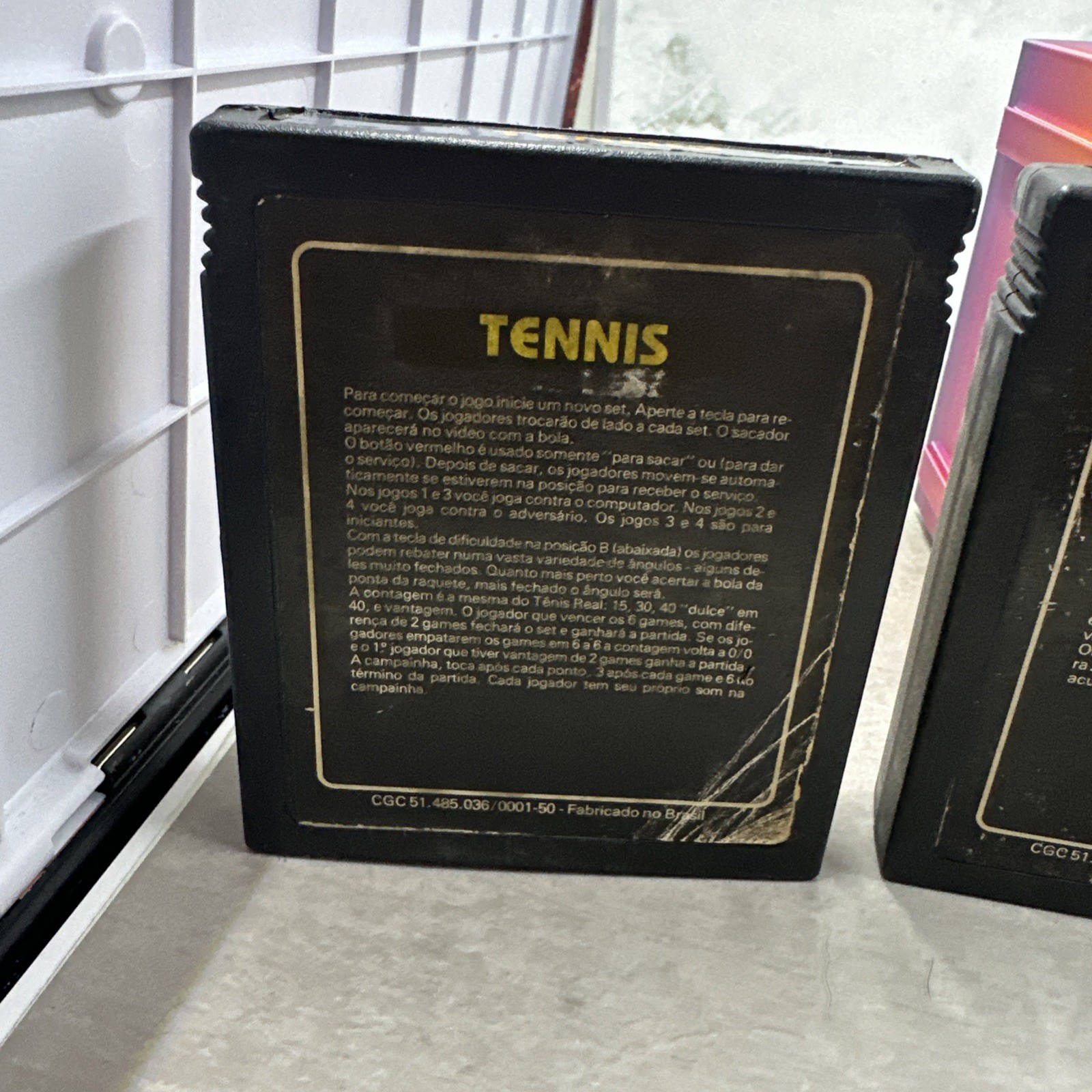 4x dactar carts atari 2600 brazil / south america commando gran prix tennis mult