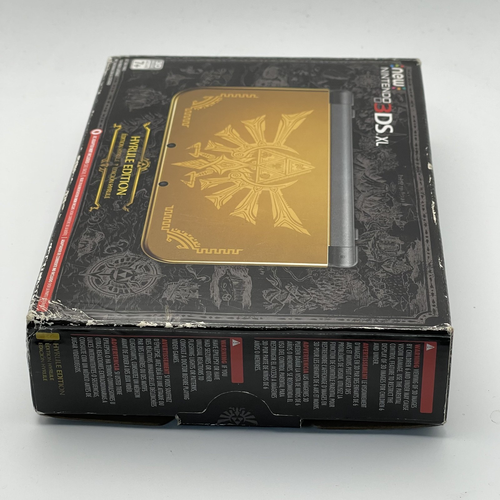 Nintendo New 3DS XL Hyrule Edition Gold Handheld System- CIB- Bottom IPS?
