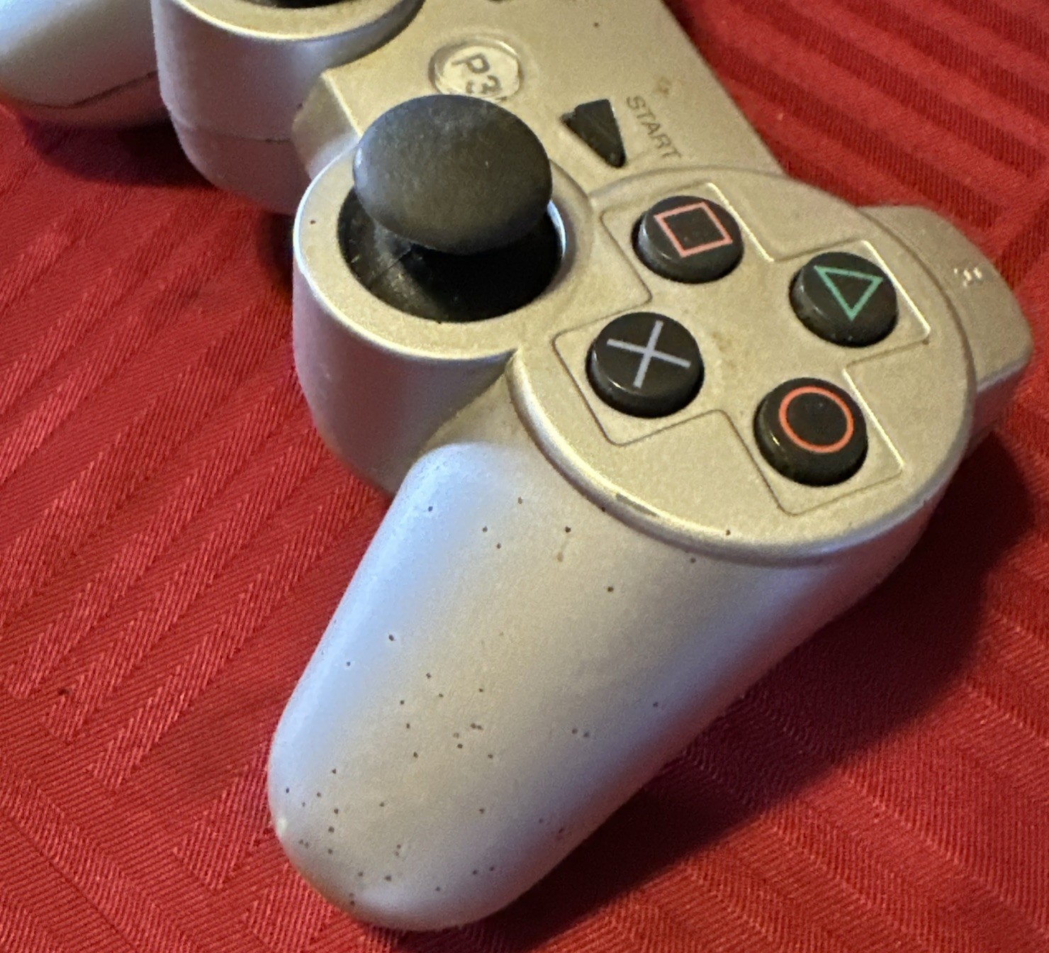 Lot Of (2) 3rd Party Ps3 Controller Silver/Grey Tested Working