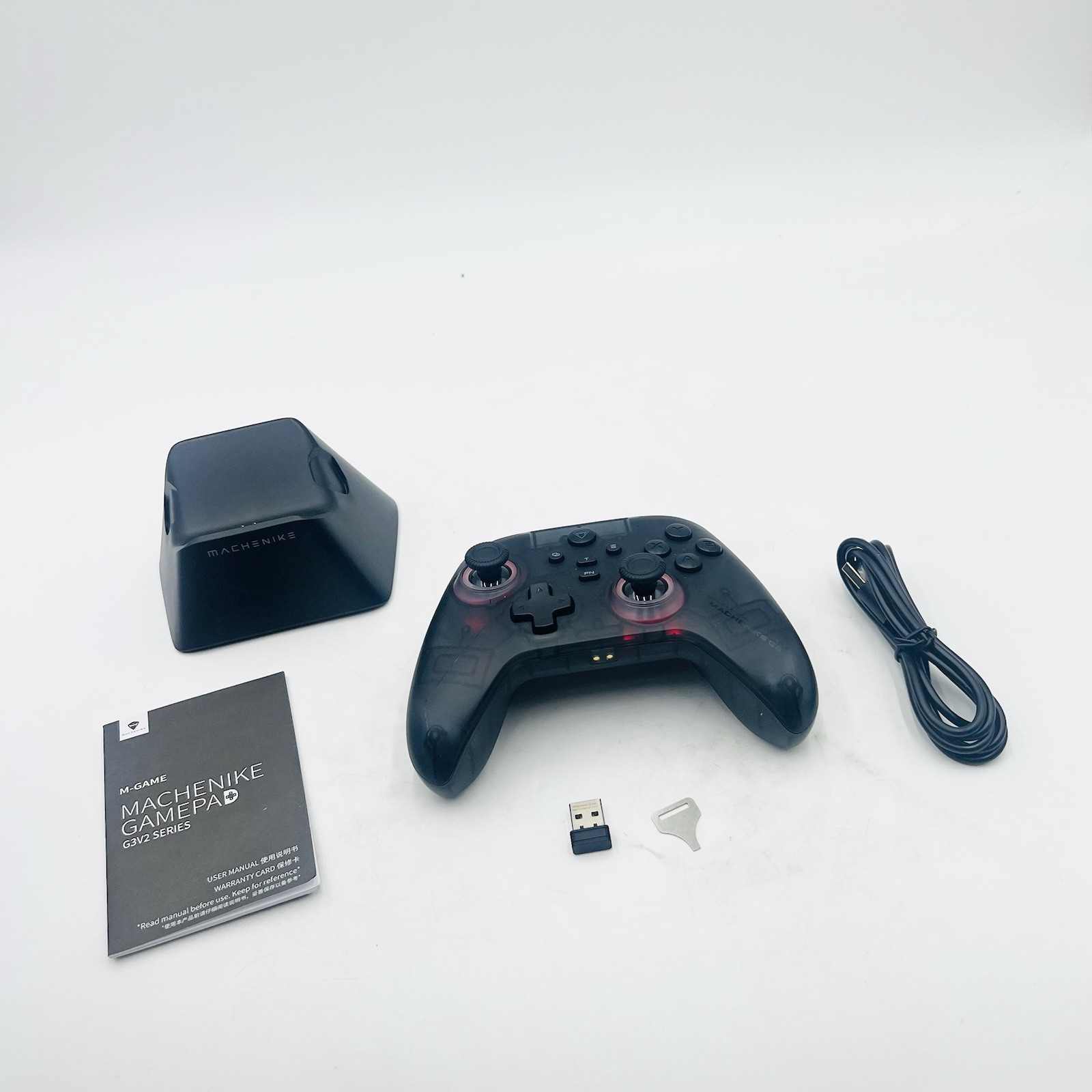 Machenike G3V2 Bluetooth Controller for Pc Switch ios Android Hall Effect, Black
