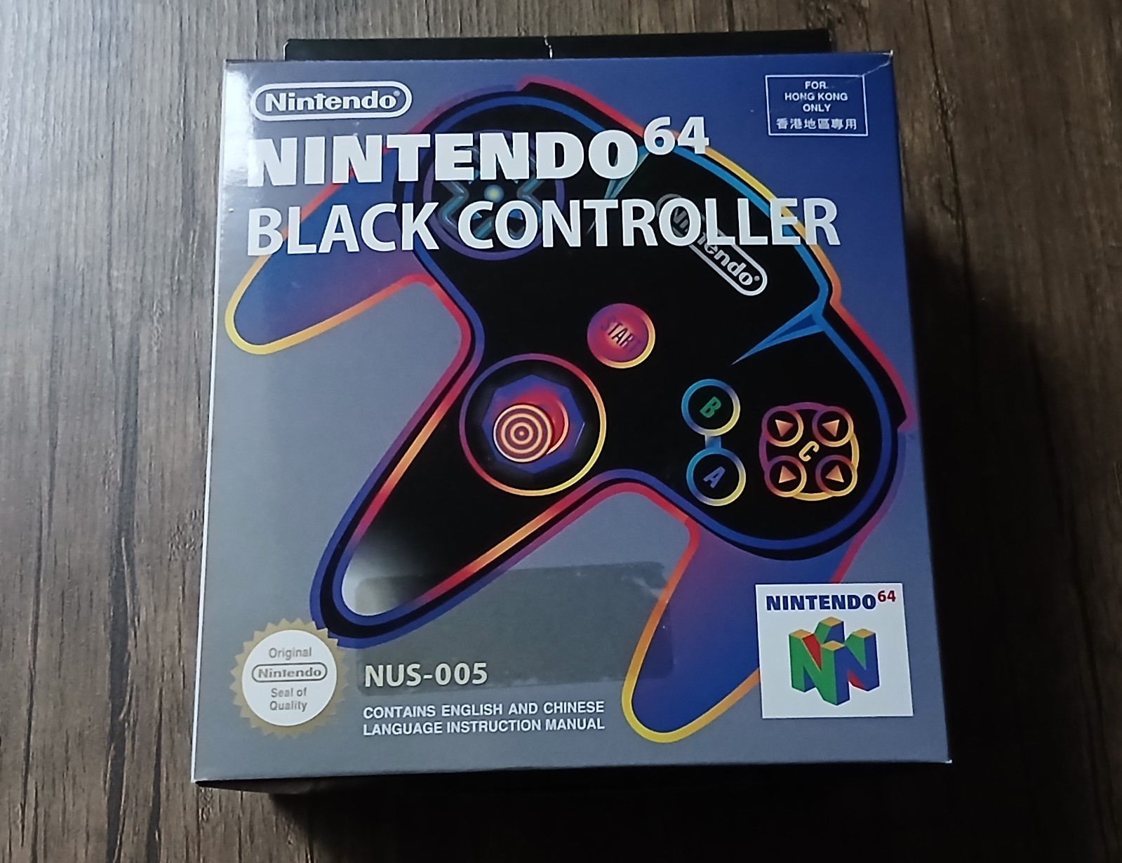 Nintendo 64 Black controller HKG Mani Limited Hong Kong version CIB *RARE*