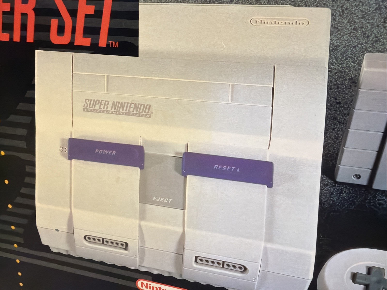 Super Nintendo Super Set Console Box Controllers Game. •READ DESCRIPTION!• SNES