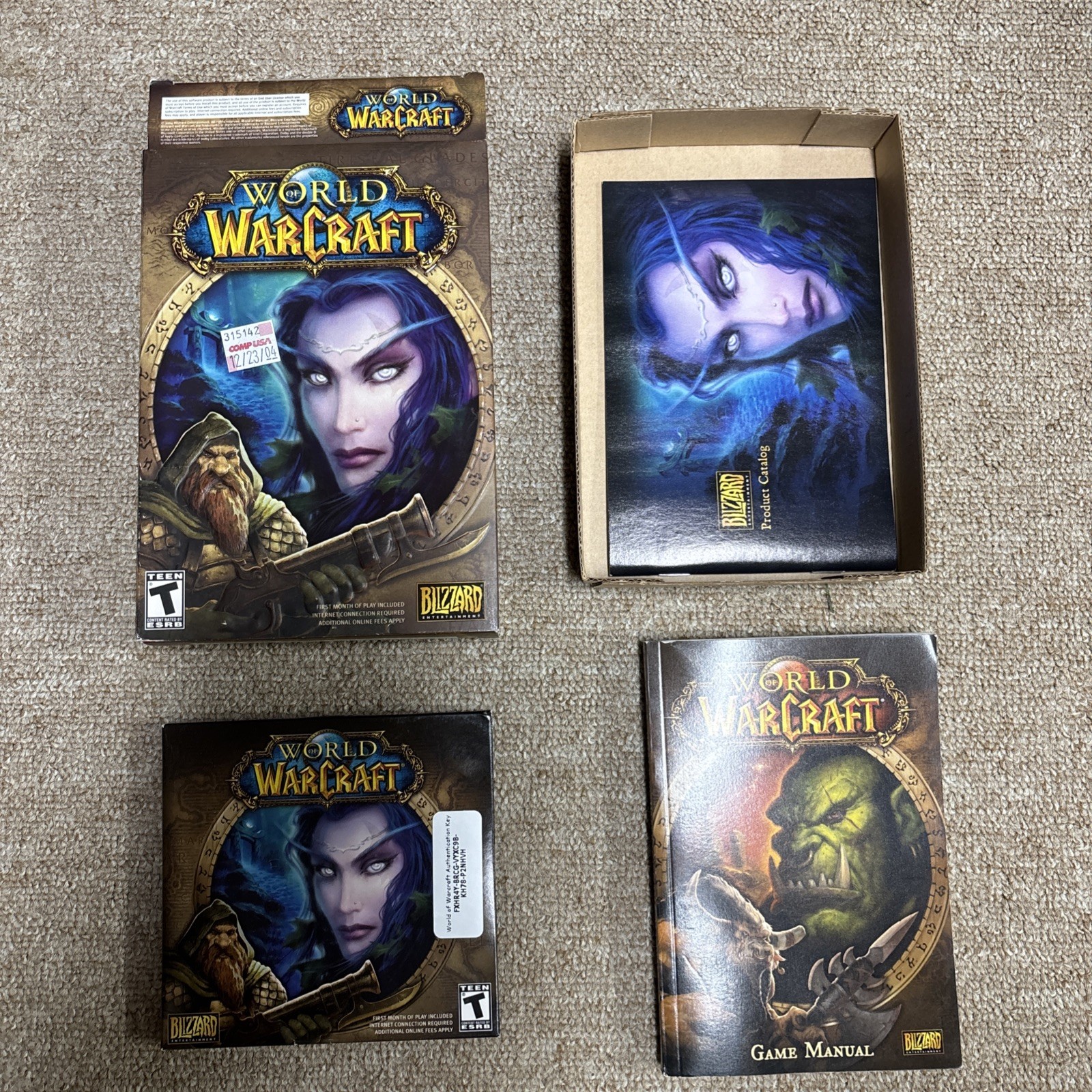 World of Warcraft PC Big Box Lot Complete Burning Crusade Wrath Lich King Bonus