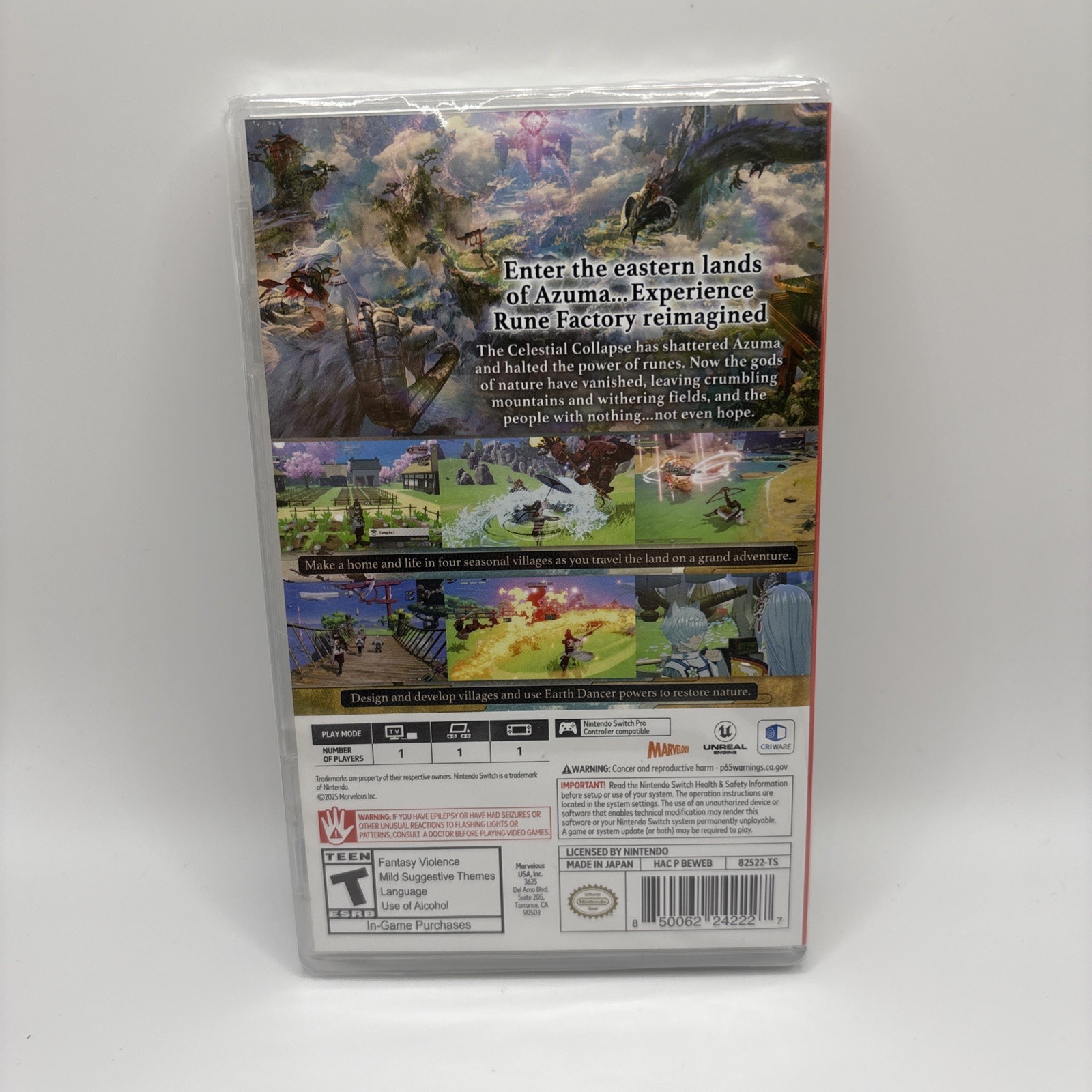 Rune Factory: Guardians Of Azuma – (Nintendo Switch) Brand New Sealed