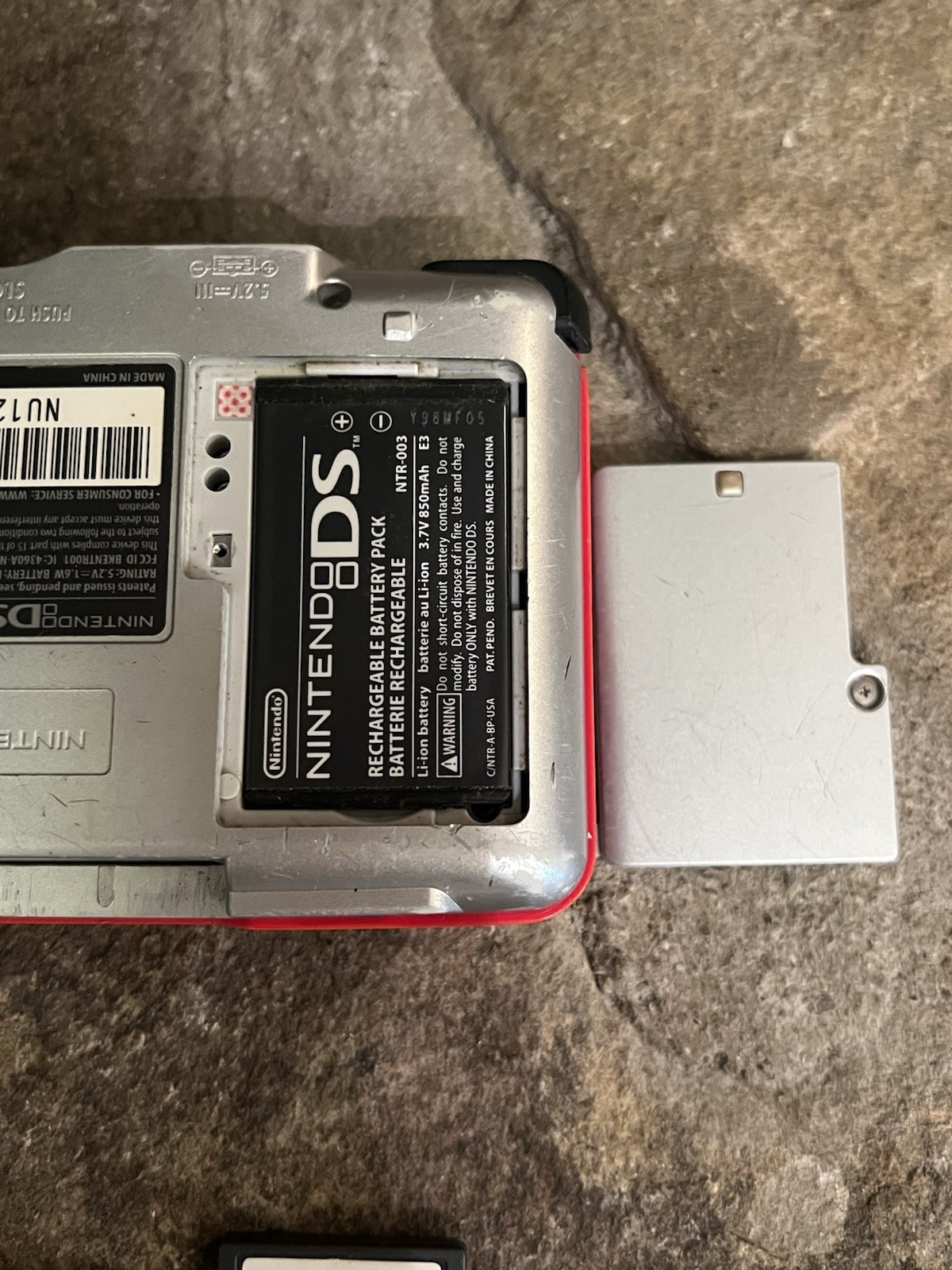 Nintendo DS NTR-001 Red Phat For Parts or Repair Powers On