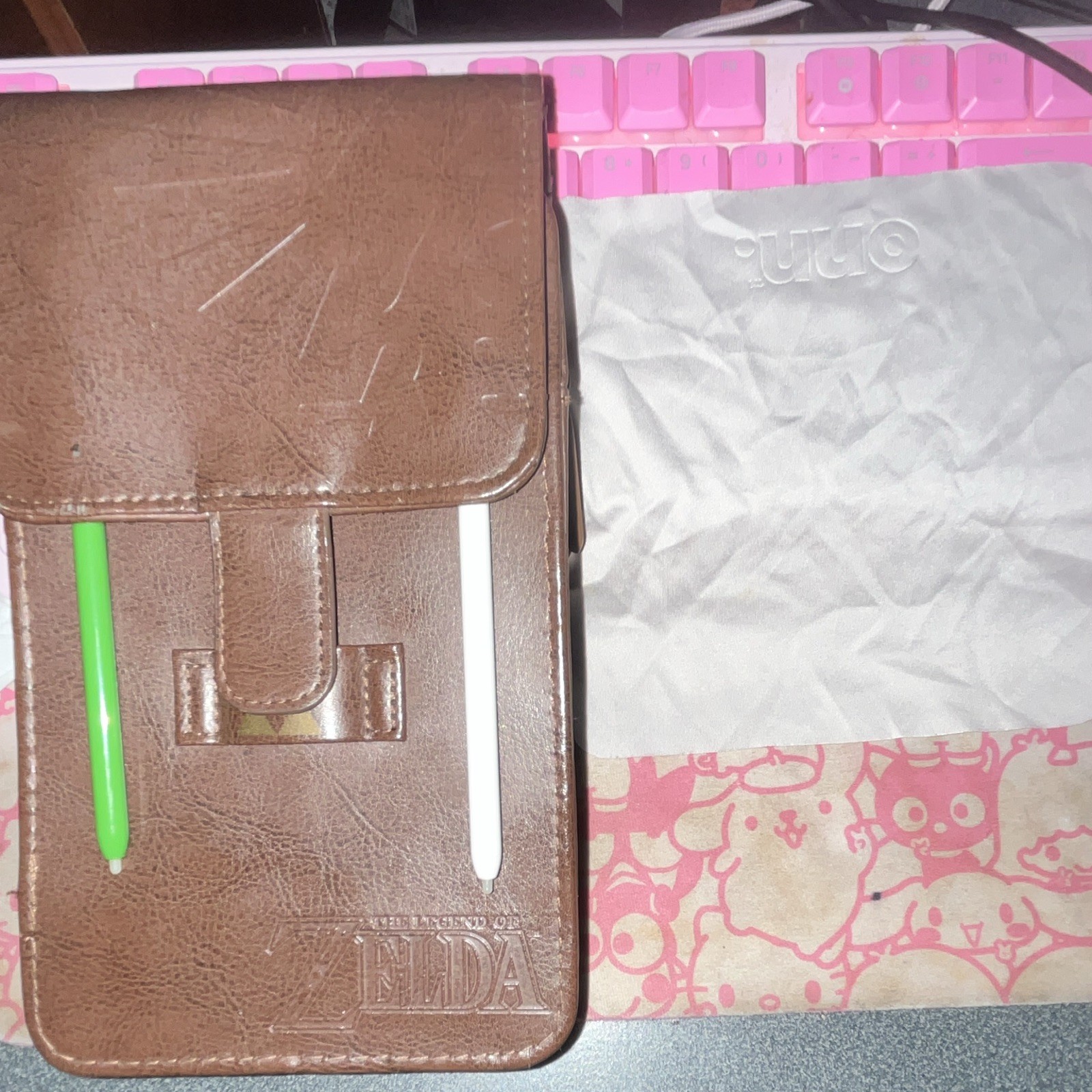 Zelda Brown Carrying Case w/ Stylus Holder for Nintendo DS & 3DS Console