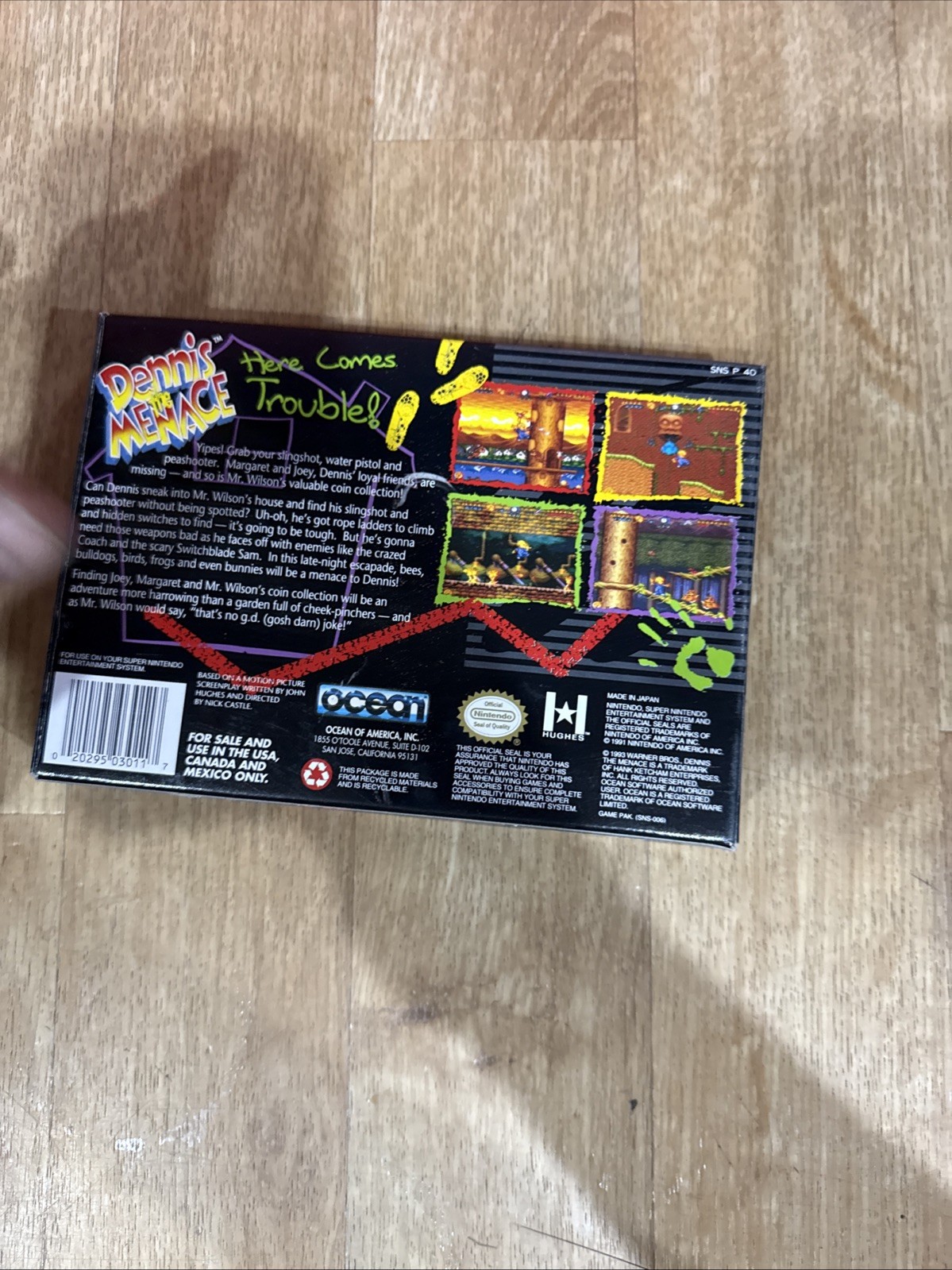Dennis The Menace (Super Nintendo Entertainment System, 1993) Complete
