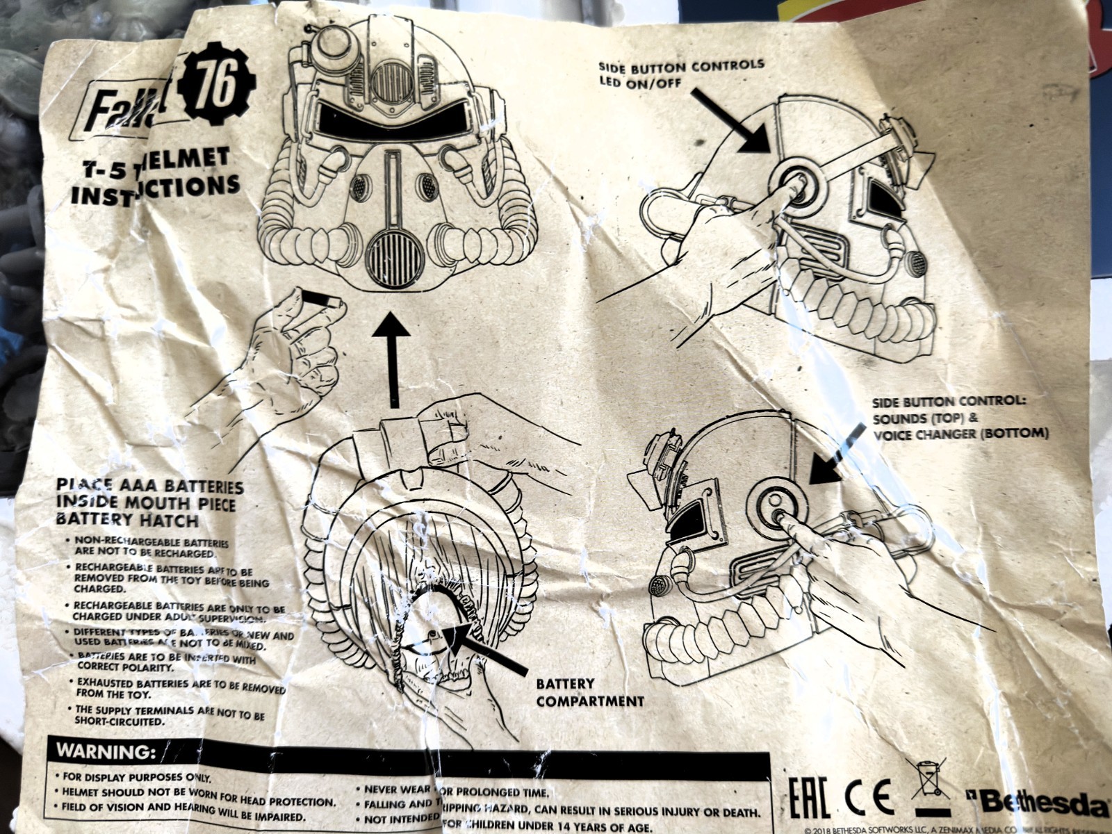 Fallout 76 Power Armor Collector’s Edition T-51b Helmet with Bag & Box Reserved
