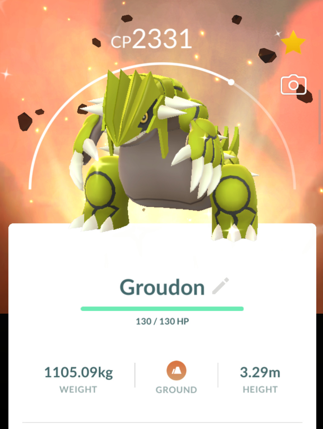 SUPER RARE | ✨ Shiny BACKGROUND Groudon – Pokémon Go | 20k/1m Stardust Trade $10