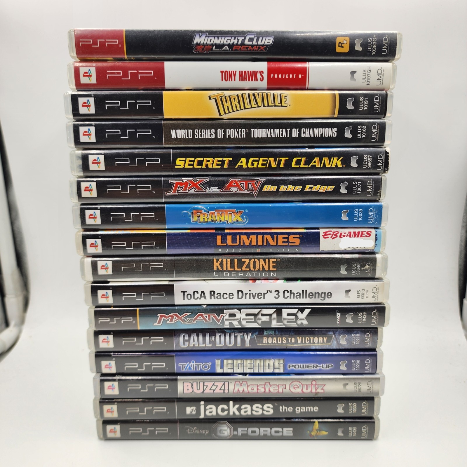 Lot of 16 Assorted PSP UMD Games w/ Manuals *pre-owned