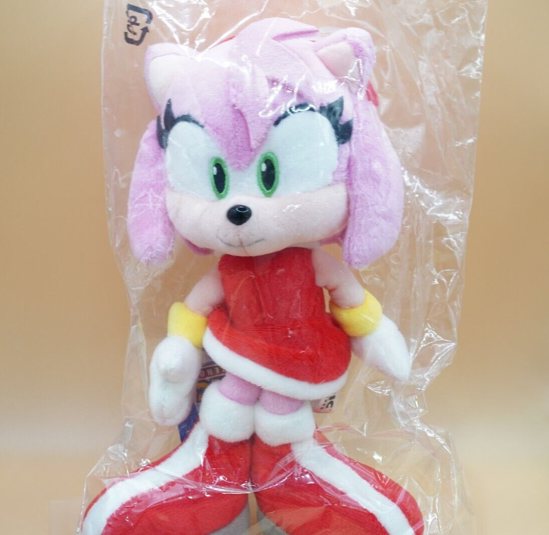 SEGA SANEI Amy Rose Emy Plush Doll SONIC THE HEDGEHOG ALL STAR COLLECTION