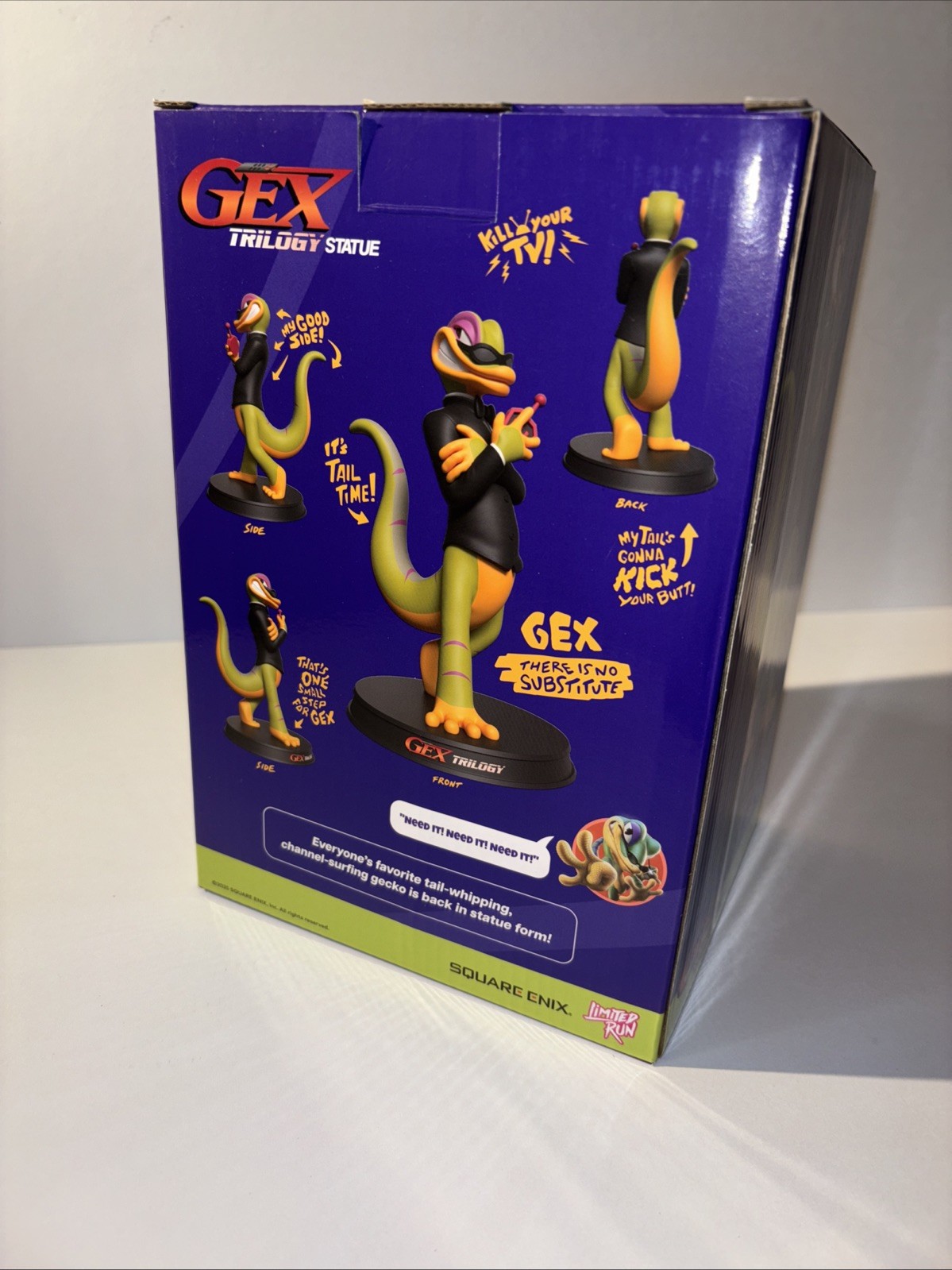 GEX TRILOGY STATUE FIGURE FROM TAIL TIME COLLECTORS EDITION LIMITED RUN GAMES
