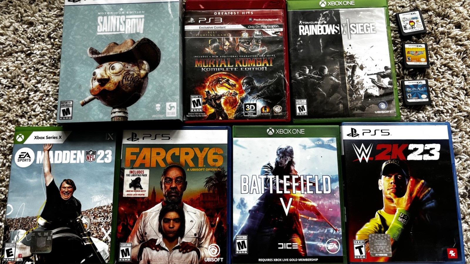 Loot of video games!!