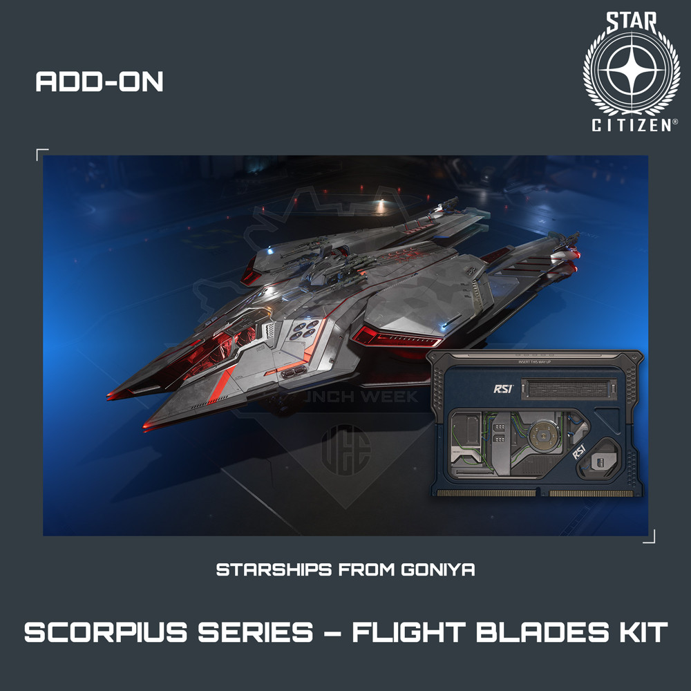 STAR CITIZEN – ADD-ONS – SCORPIUS SERIES – FLIGHT BLADES KIT