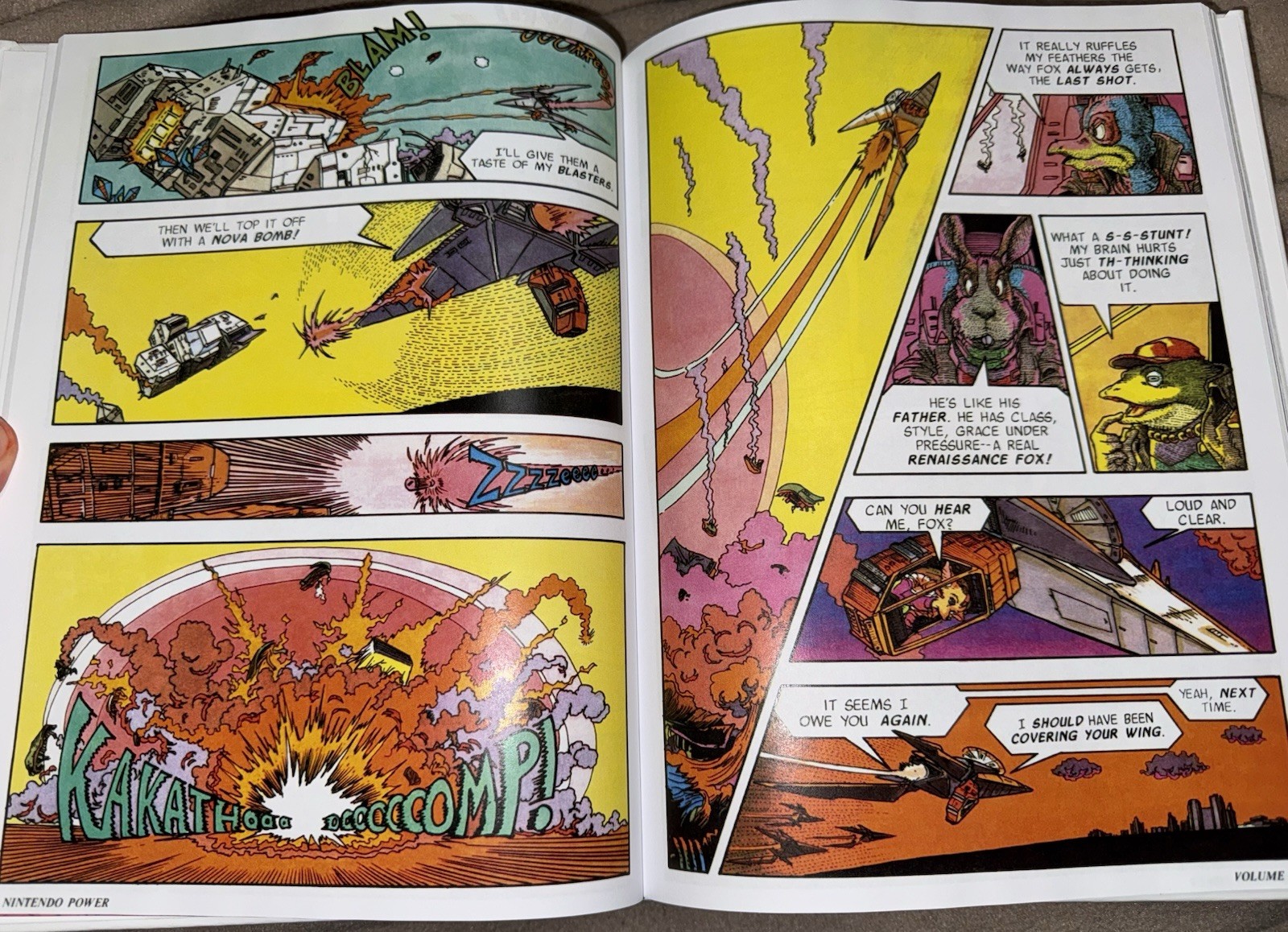 Star Fox comic Super Nintendo SNES Custom Hardcover 1993 Nintendo Power