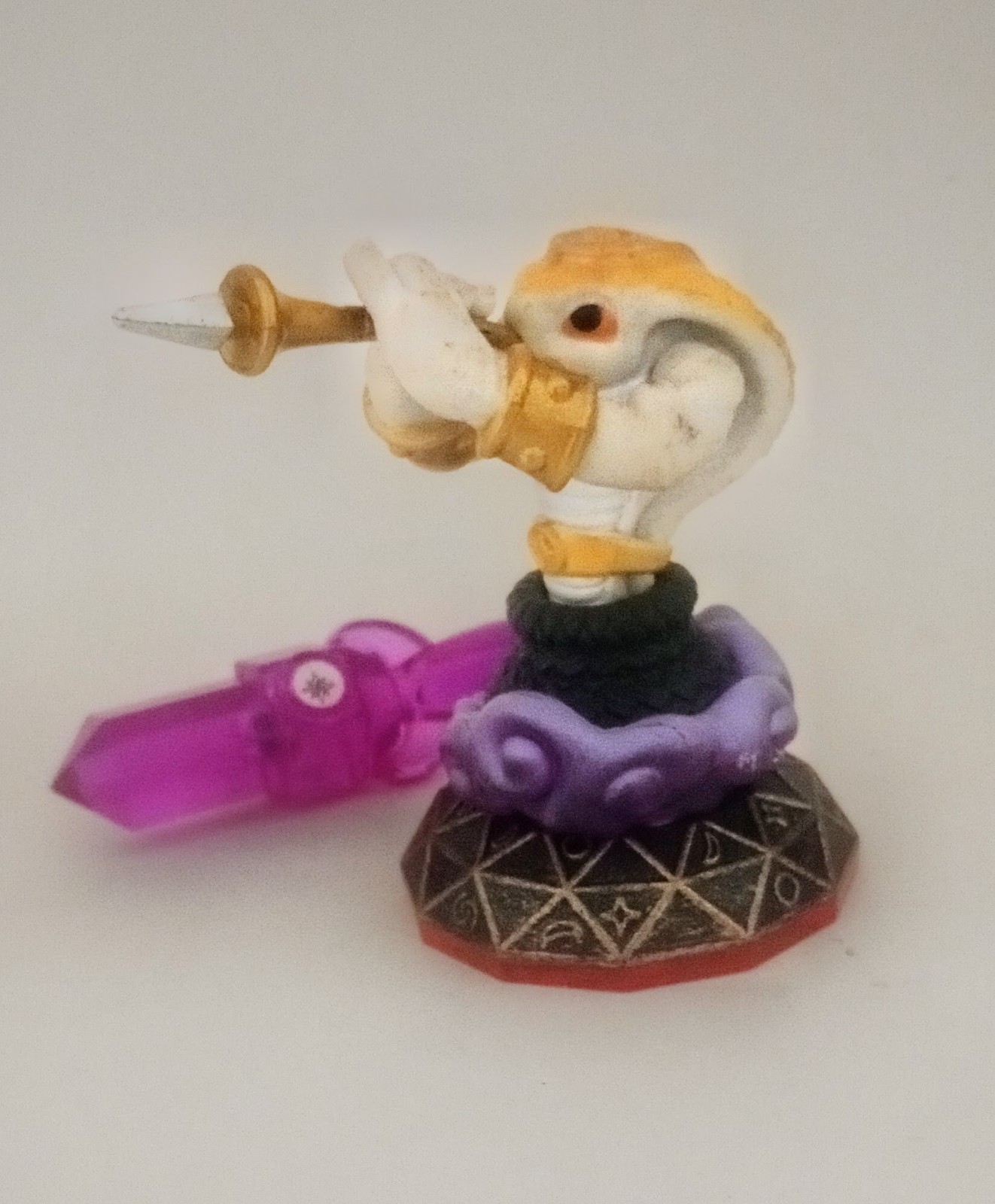 Skylanders Trap Team King Cobra Cadabra -Rare White Variant + Rune Rocket Trap