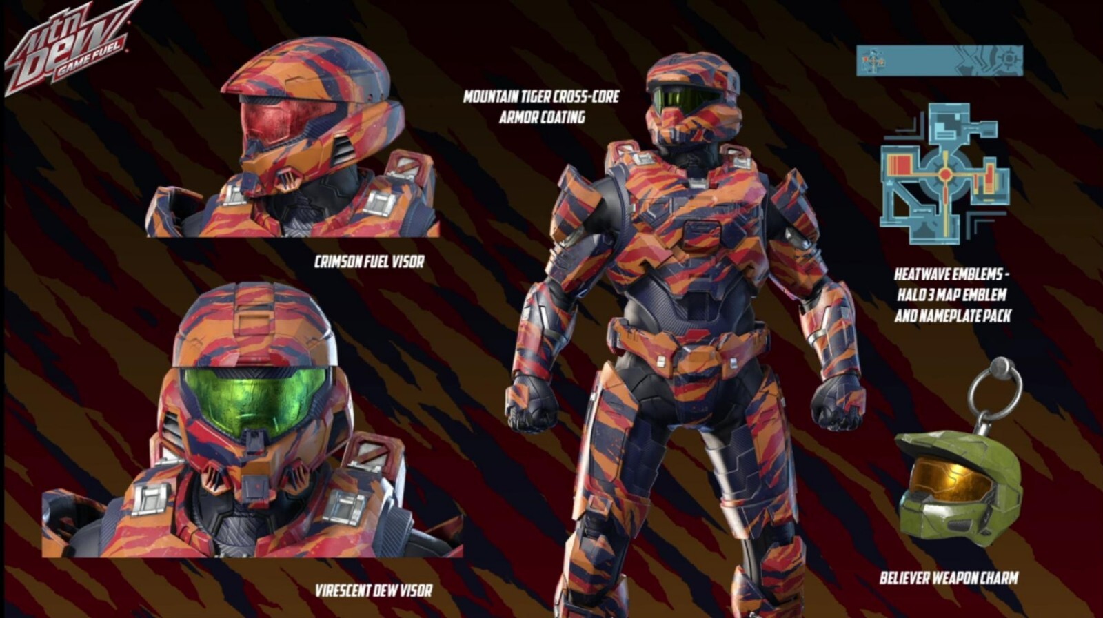 Halo Infinite ALL Limited Edition Mountain Dew™ Cosmetic Codes 24 Hour Delivery