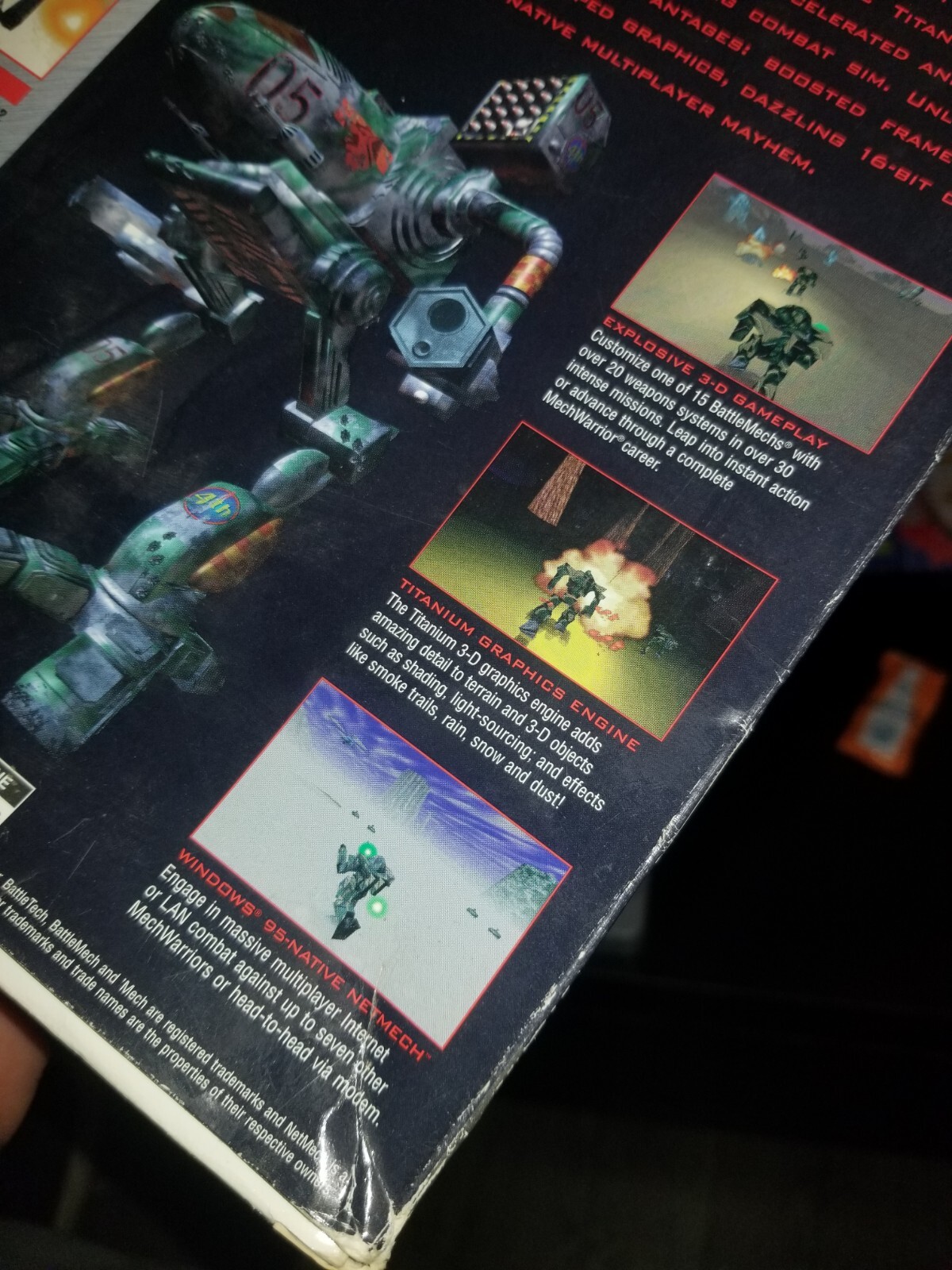 MechWarrior 2: Titanium Edition (PC, 1998) Big Box Almost Complete