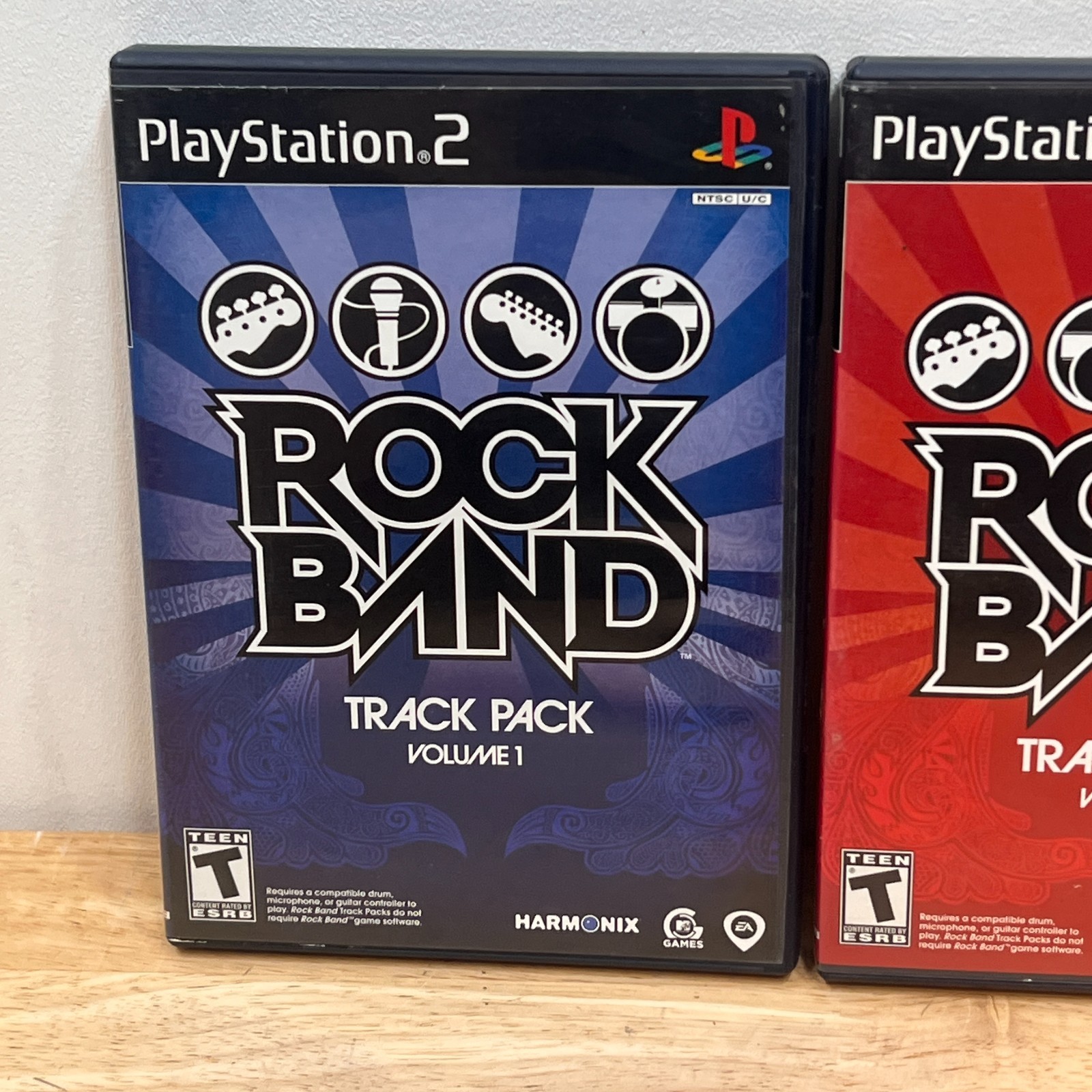 Rock Band Track Pack Vol. 1 + 2 (PS2) Tested Working Games