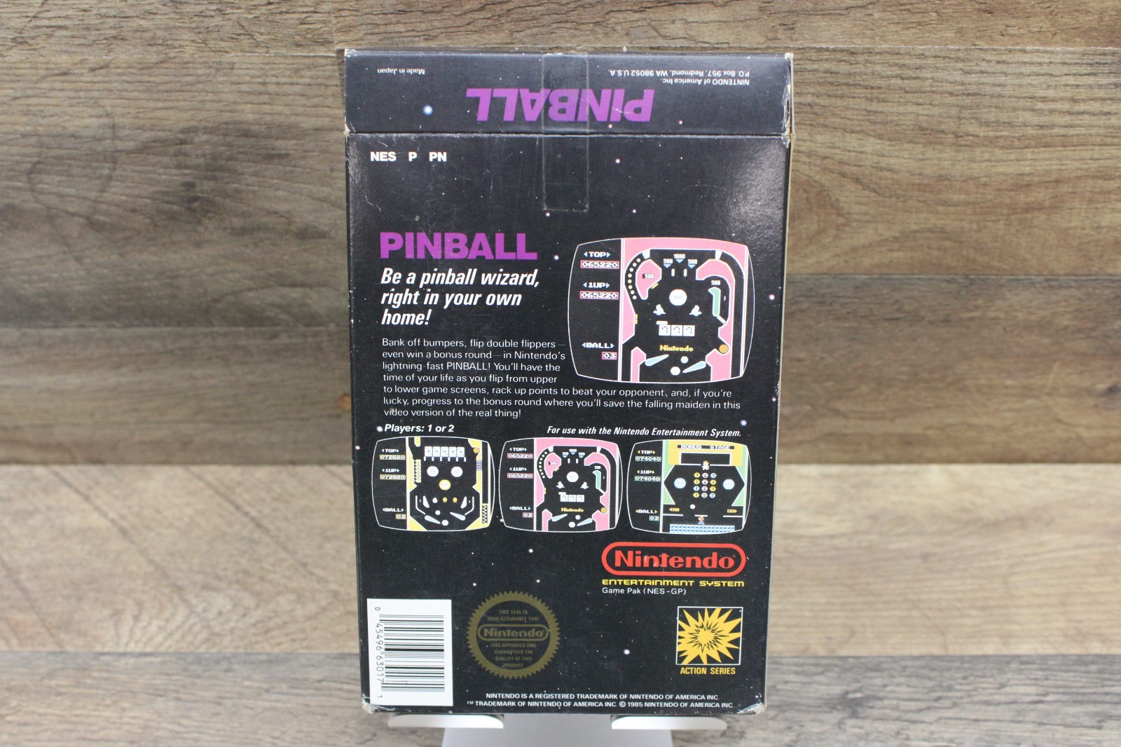 Pinball Nintendo NES 1985 VIDEO GAME BOX ONLY