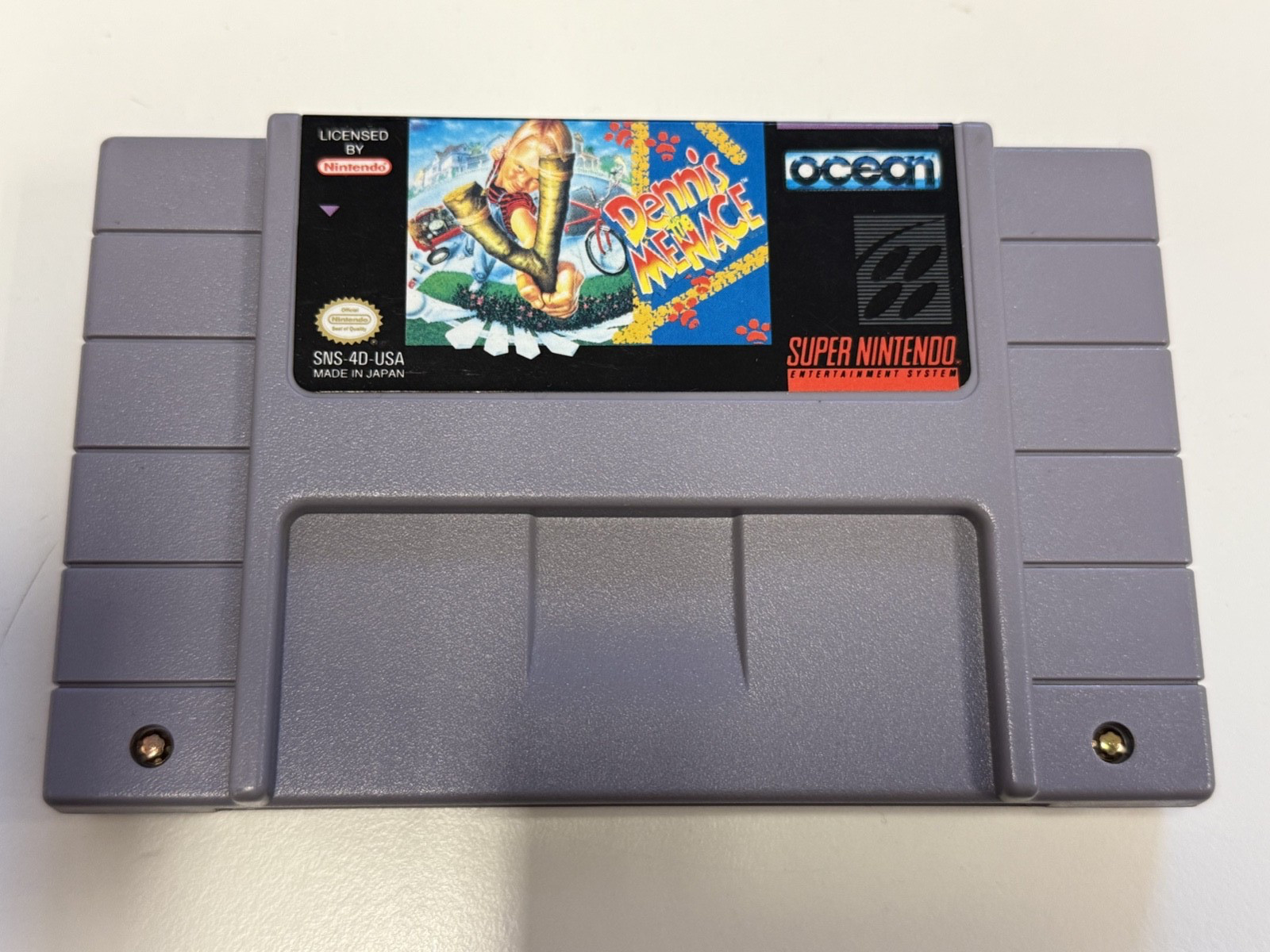 Dennis the Menace – Super Nintendo SNES Game Cartridge – Authentic and Test