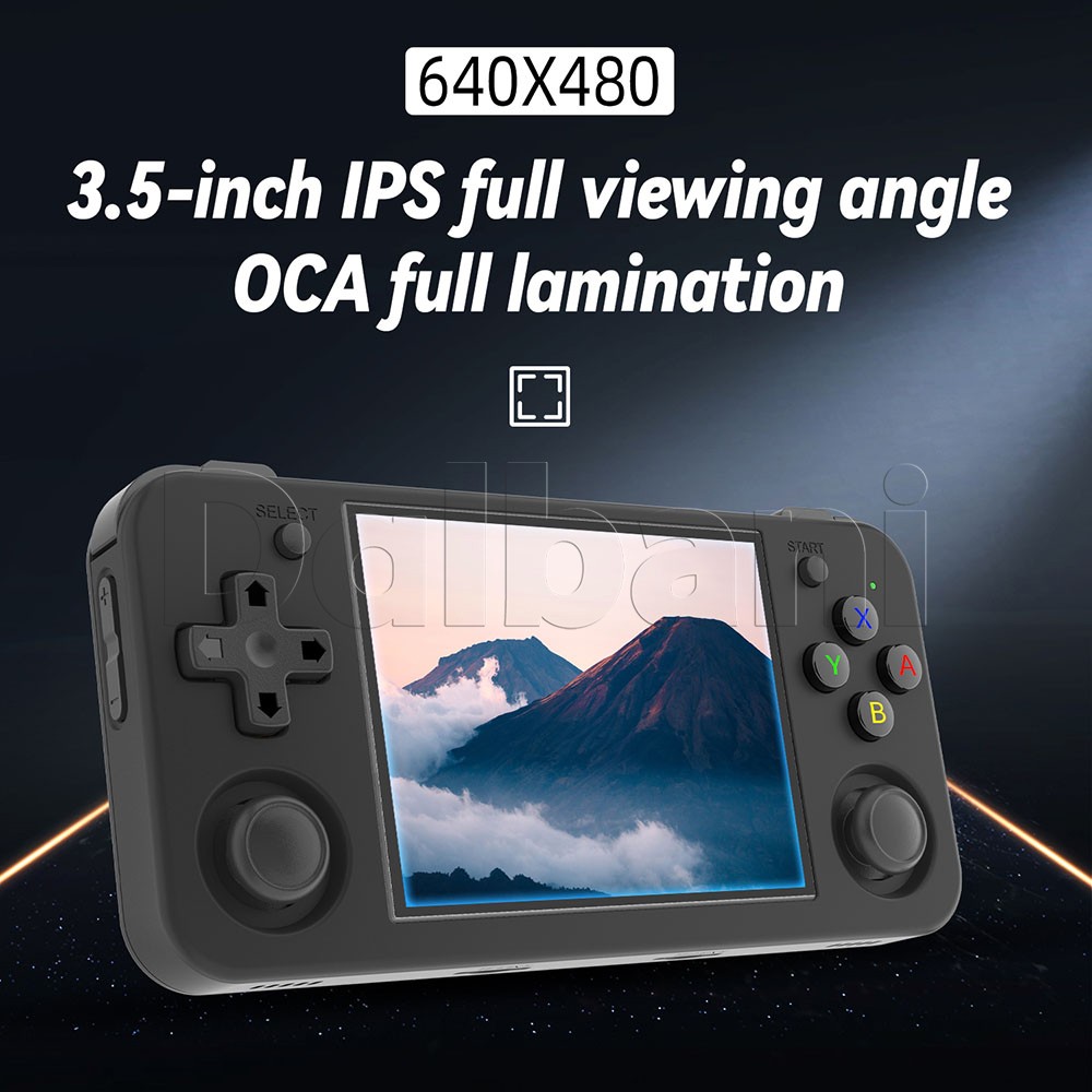 RG35XX H Anbernic Black Retro Handheld Game Console Linux