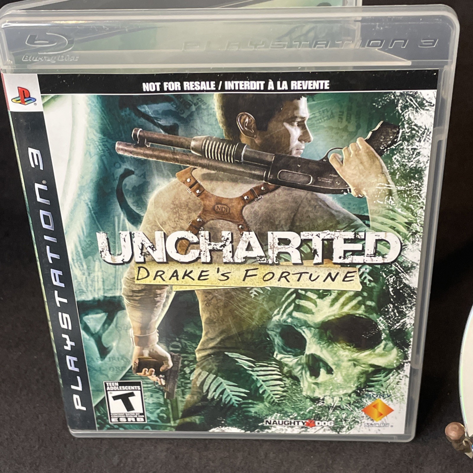 UNCHARTED: DRAKE’S FORTUNE, PS3, PLAYSTATION 3 NOT FOR RESALE NO BARCODE working