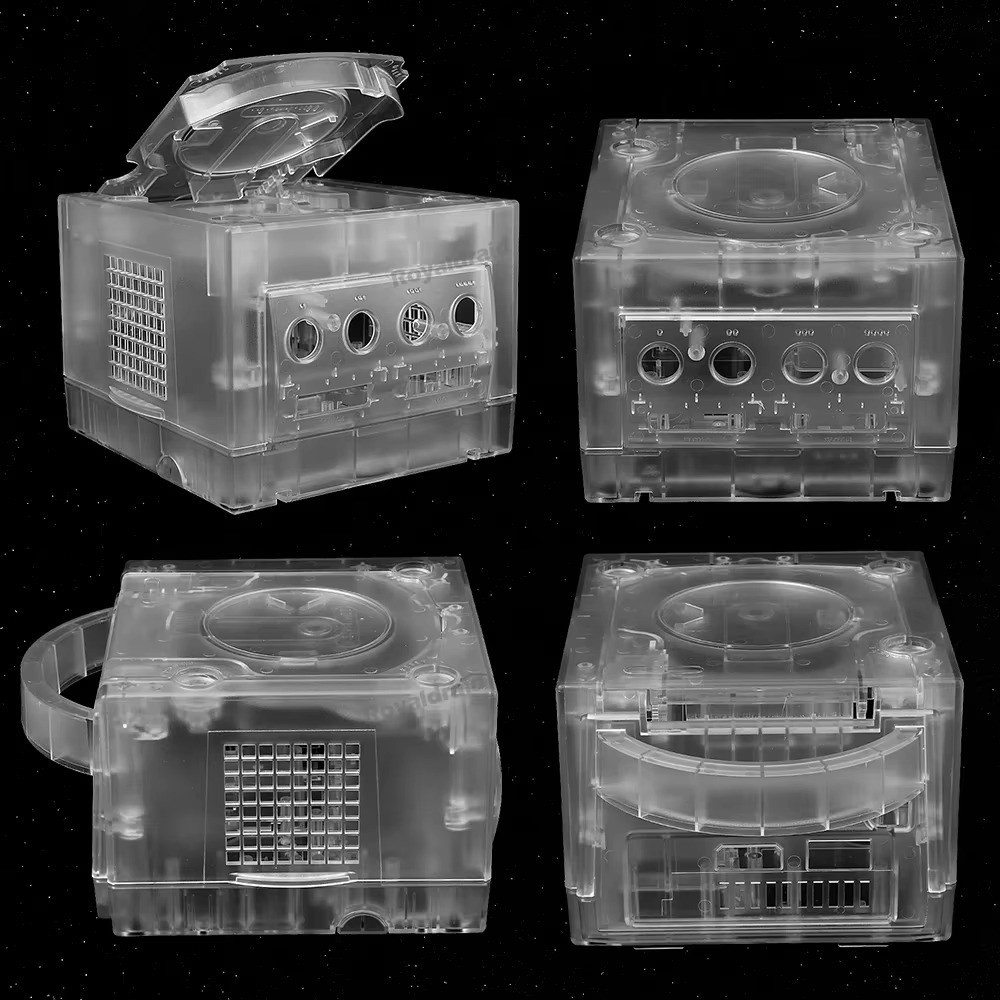 Gamecube Full Replacement Console Shell Housing Translucent Clear Gameboy Player