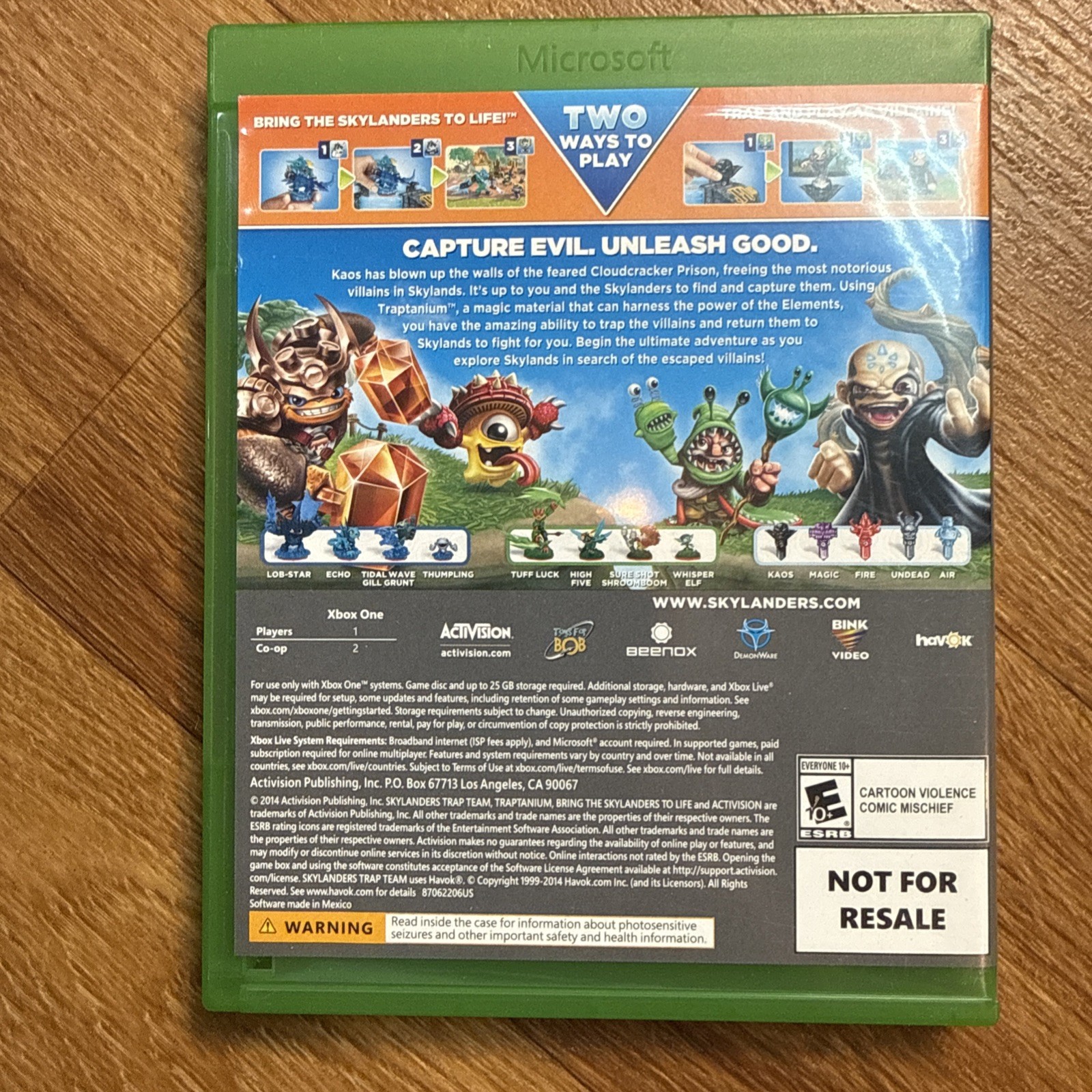 Activision Skylanders Trap Team Xbox 1 Game, Portal, 12 Traps & 5 Figures