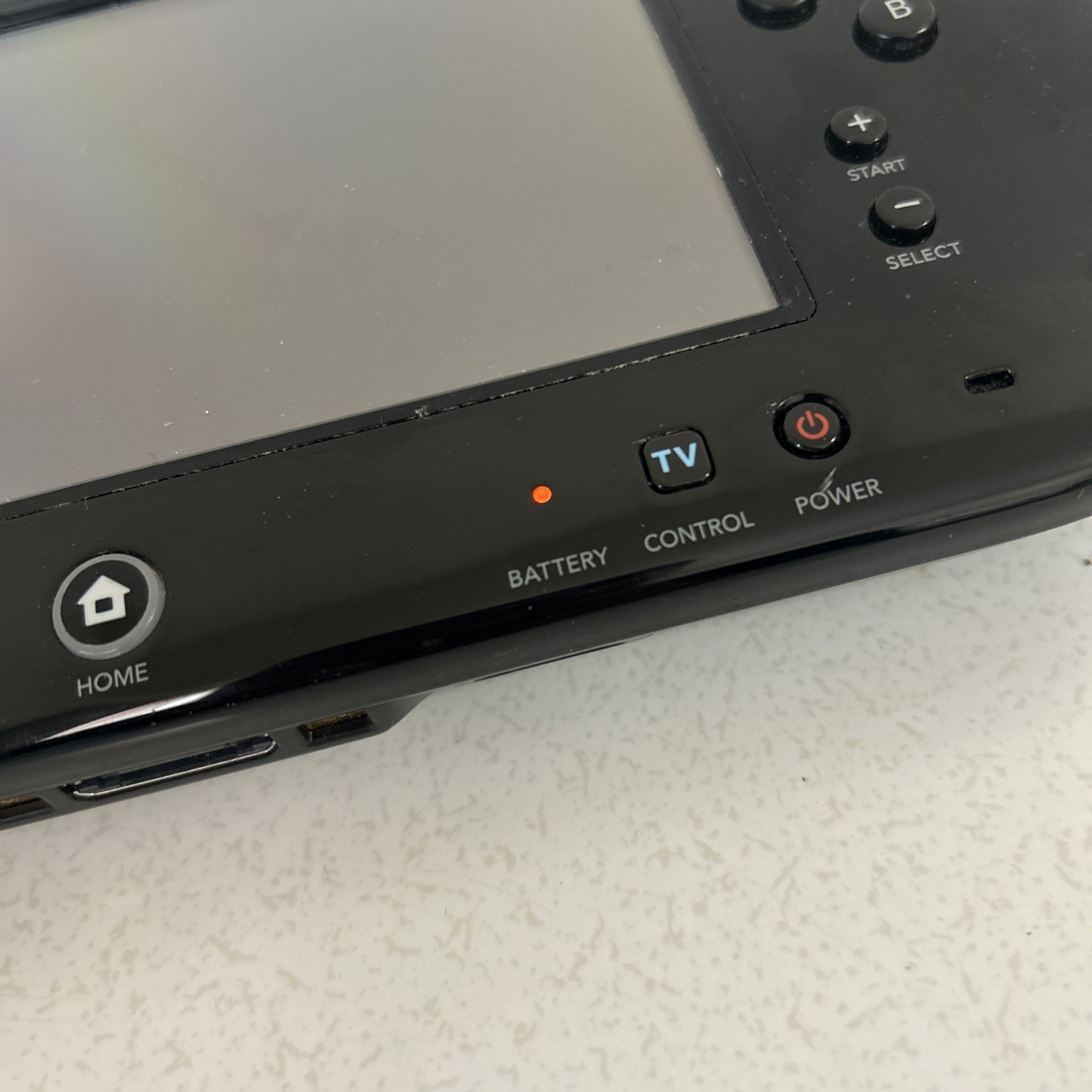 OEM Nintendo WUP-010 (USA) Black Wii U Gamepad Controller For Wii U For Parts