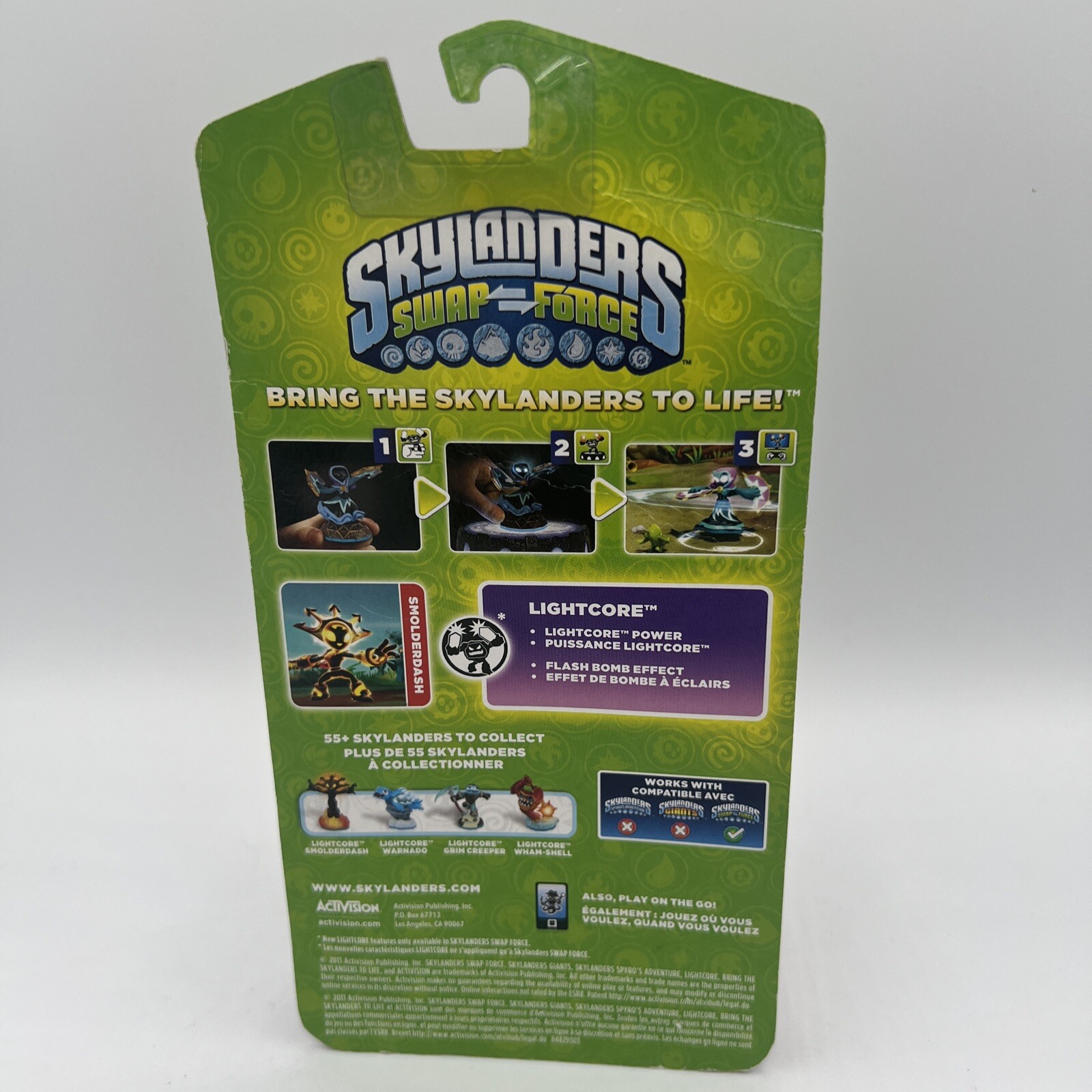 Skylanders Swap Force Smolderdash New Figure Lightcore 2013 Lights Up!