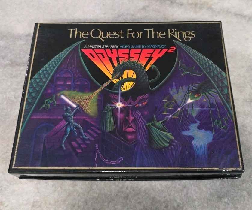Magnavox Odyssey 2 CIB Boxed Video Game Cartridge The Quest for the Rings VHTF