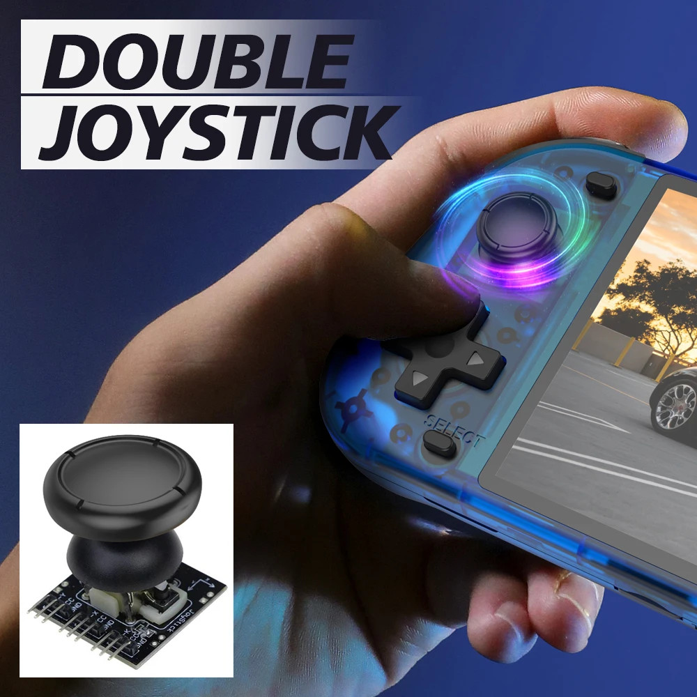 New R50S Retro Handheld Game Console 5.1 Inch Large Screen Linux System 854*480