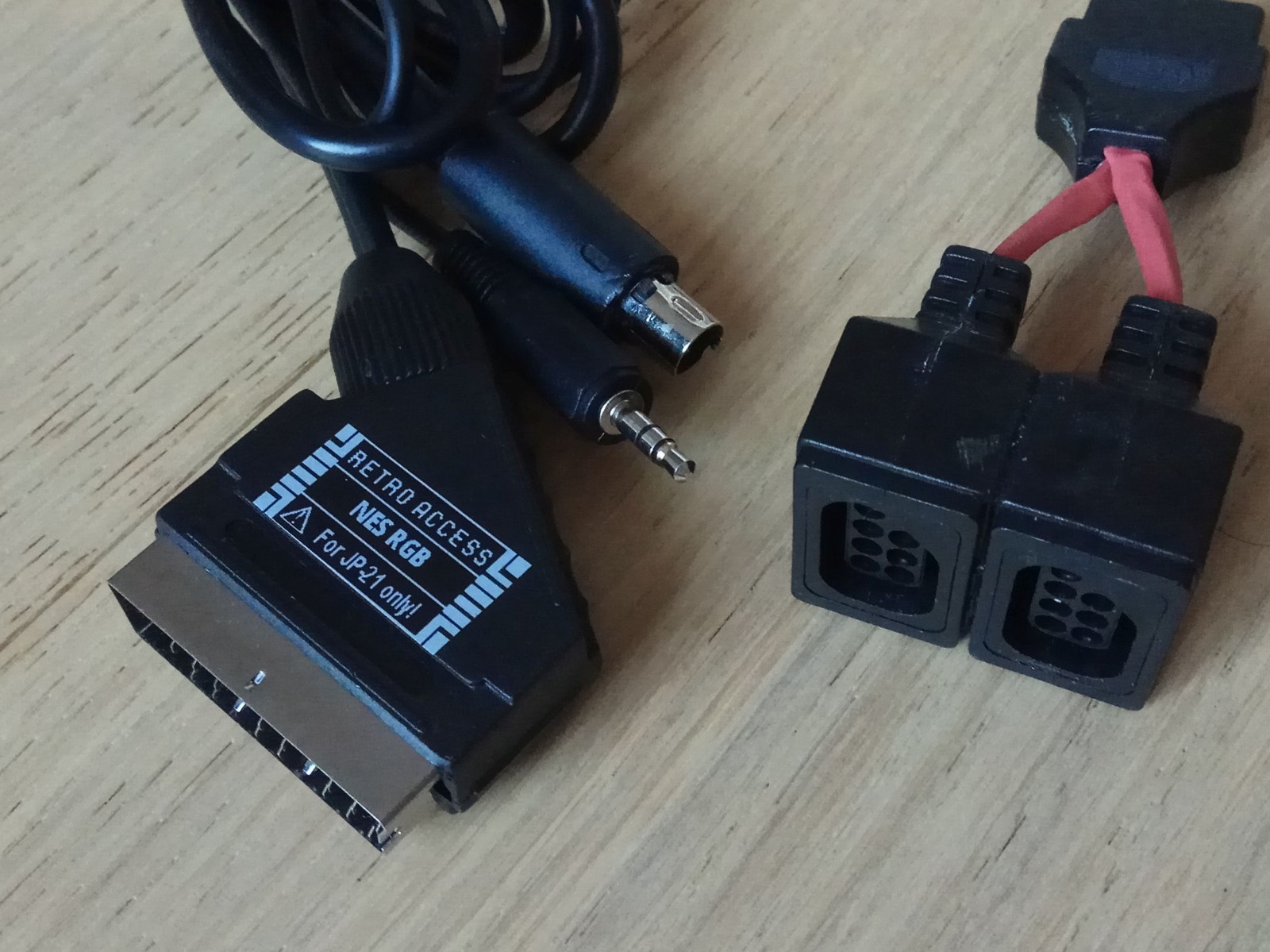 Nintendo Famicom HVC-001 with NESRGB, JP21 RGB Cable, More