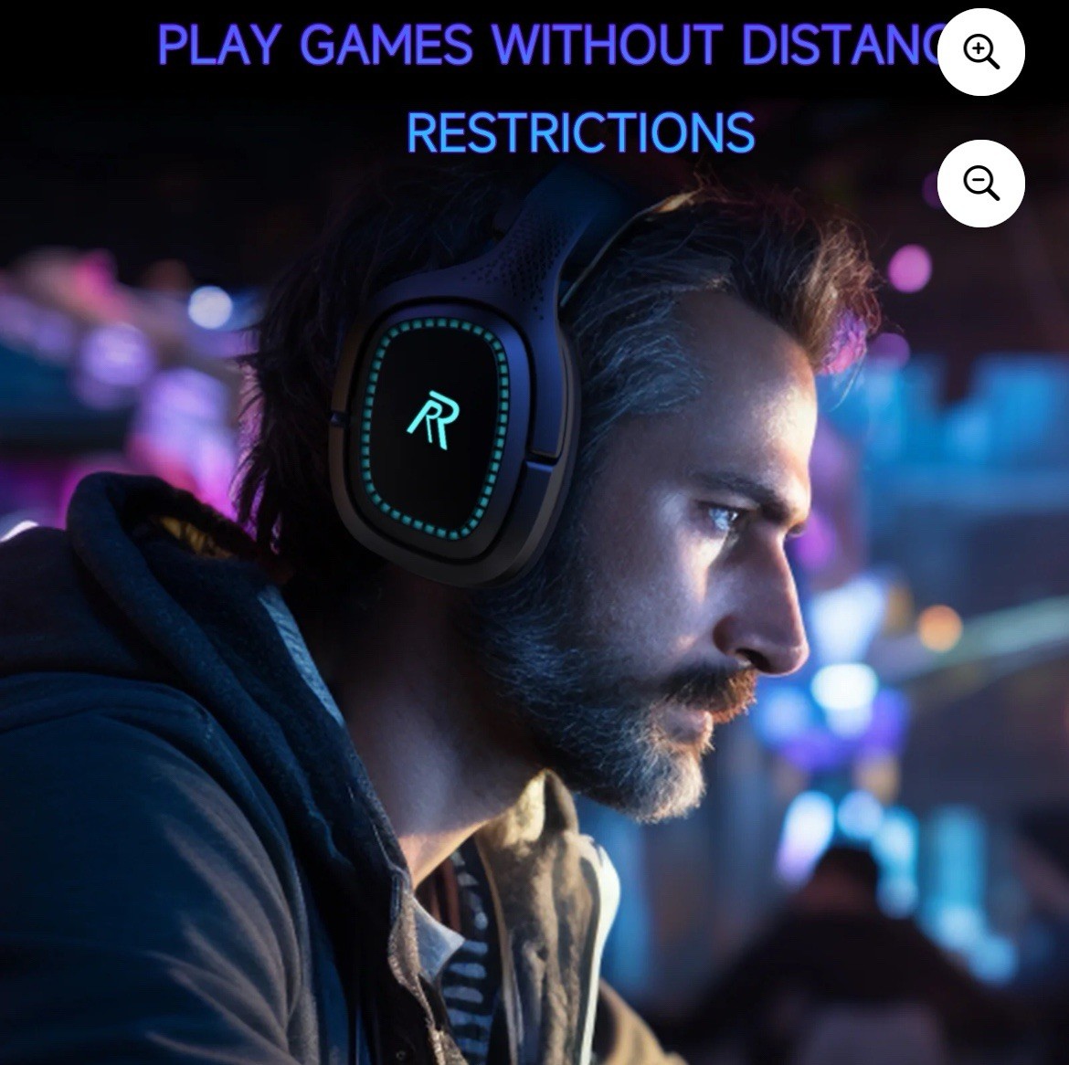 Ffn 2.4GHz Wireless Gaming Headset For Ps5/ps4,pc,switch’ Bluetooth 5.2
