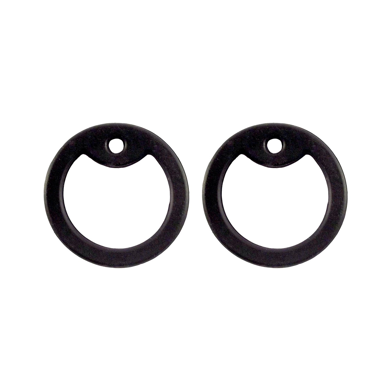 Tag-Z Brand 2-Pack Black Military Dog Tag Silencers – 2″ x 1.125″,