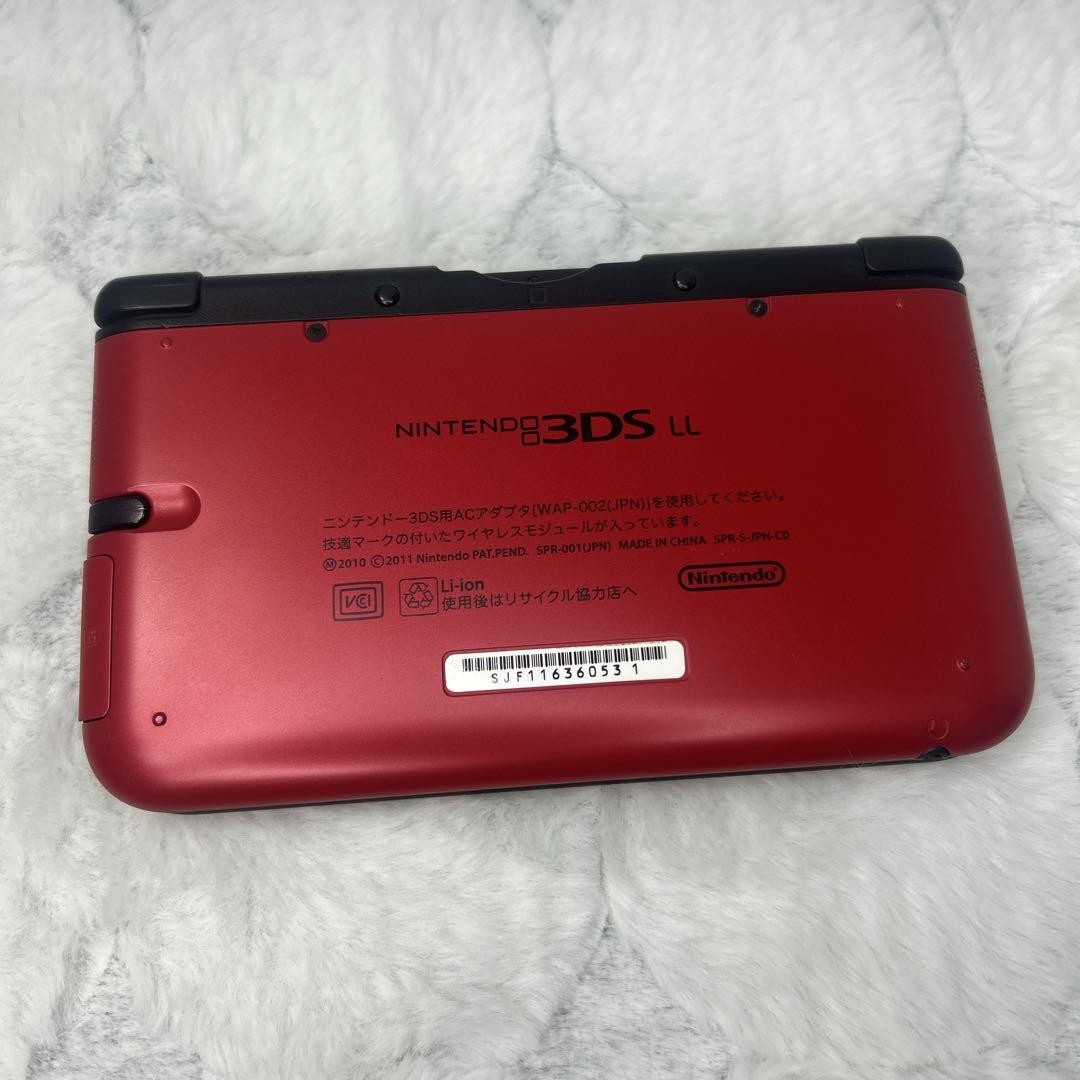 Nintendo 3DS LL XL Console Red x Black with Box Tested