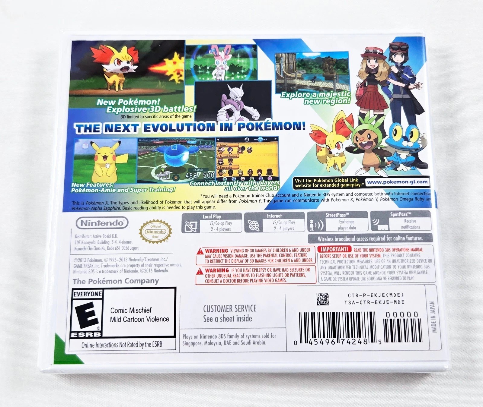 Pokemon X Nintendo 3DS Game , Brand New Sealed , Free Shipping USA