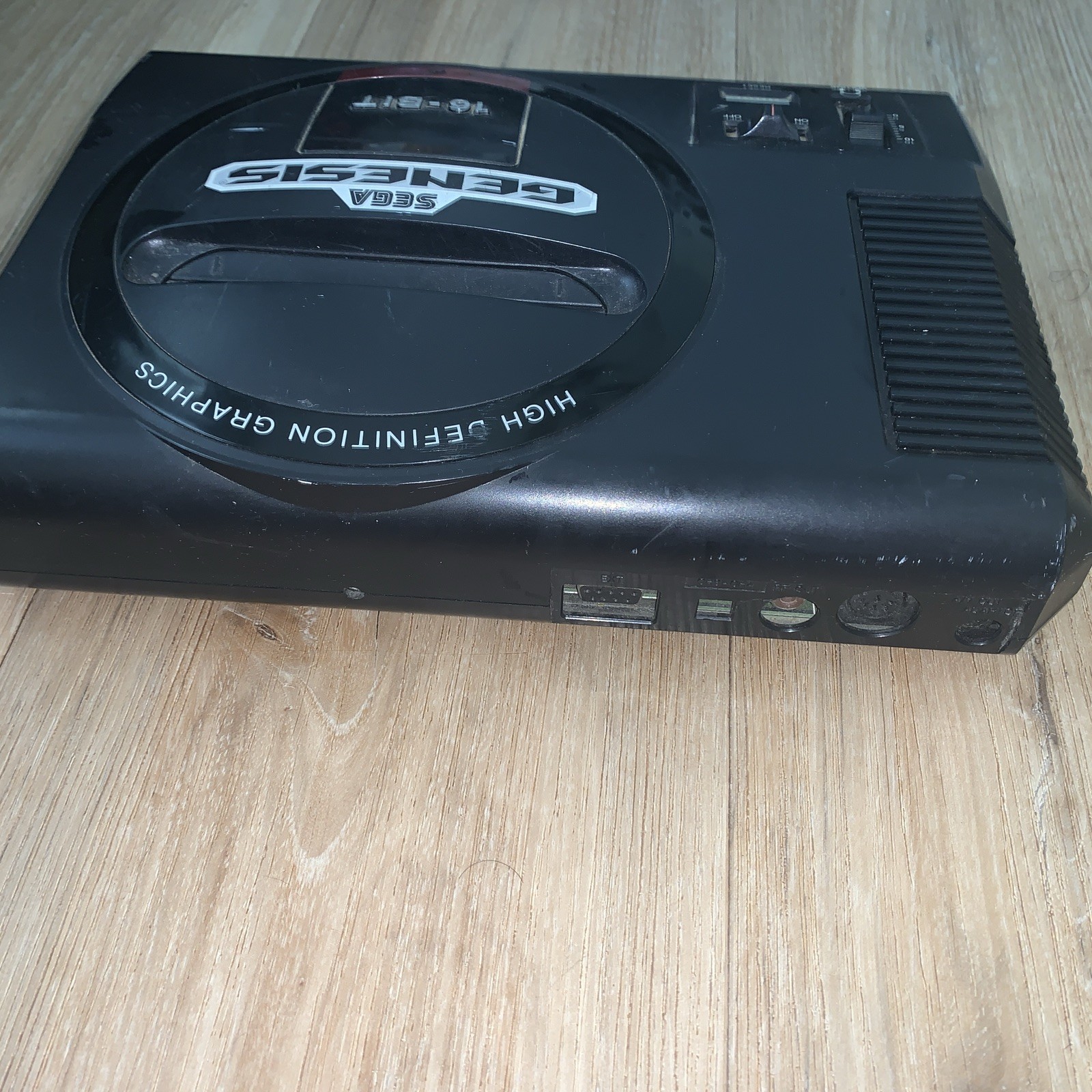 Sega Genesis 16-Bit Video Game Console Black, Model 1601, Untested, No Cables