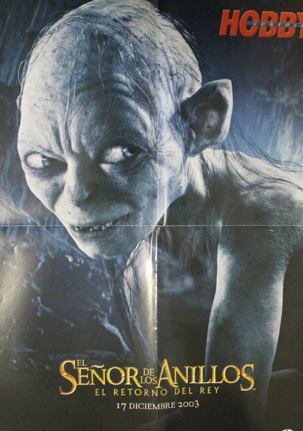 2003 LORD OF THE RINGS RETURN OF KING + GOLLUM Double-Sided Poster 22.4″ x 16.9″