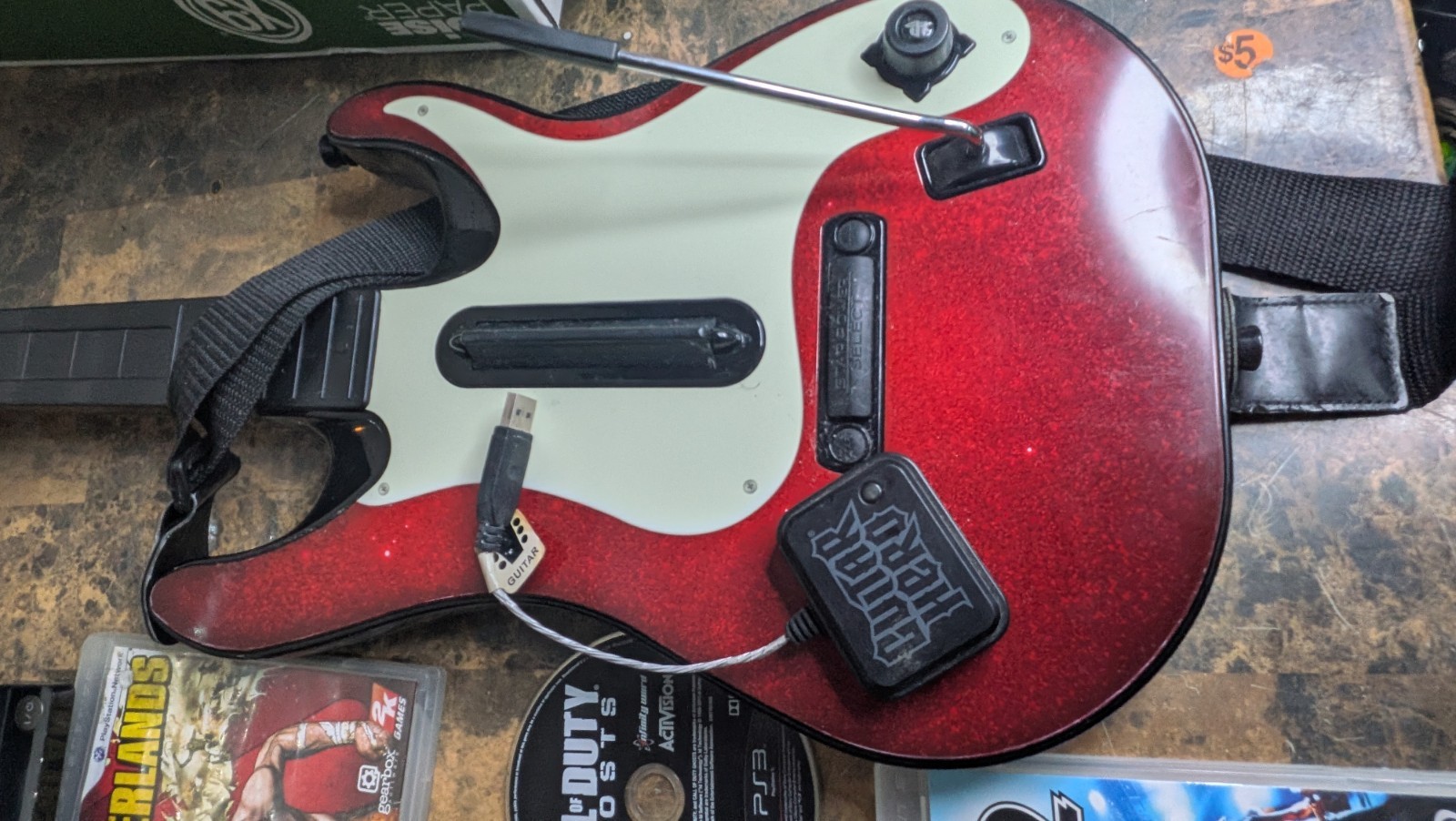 PlayStation 3 Guitar Hero Console Bundle W) GTA V 250GB – Tested PS3