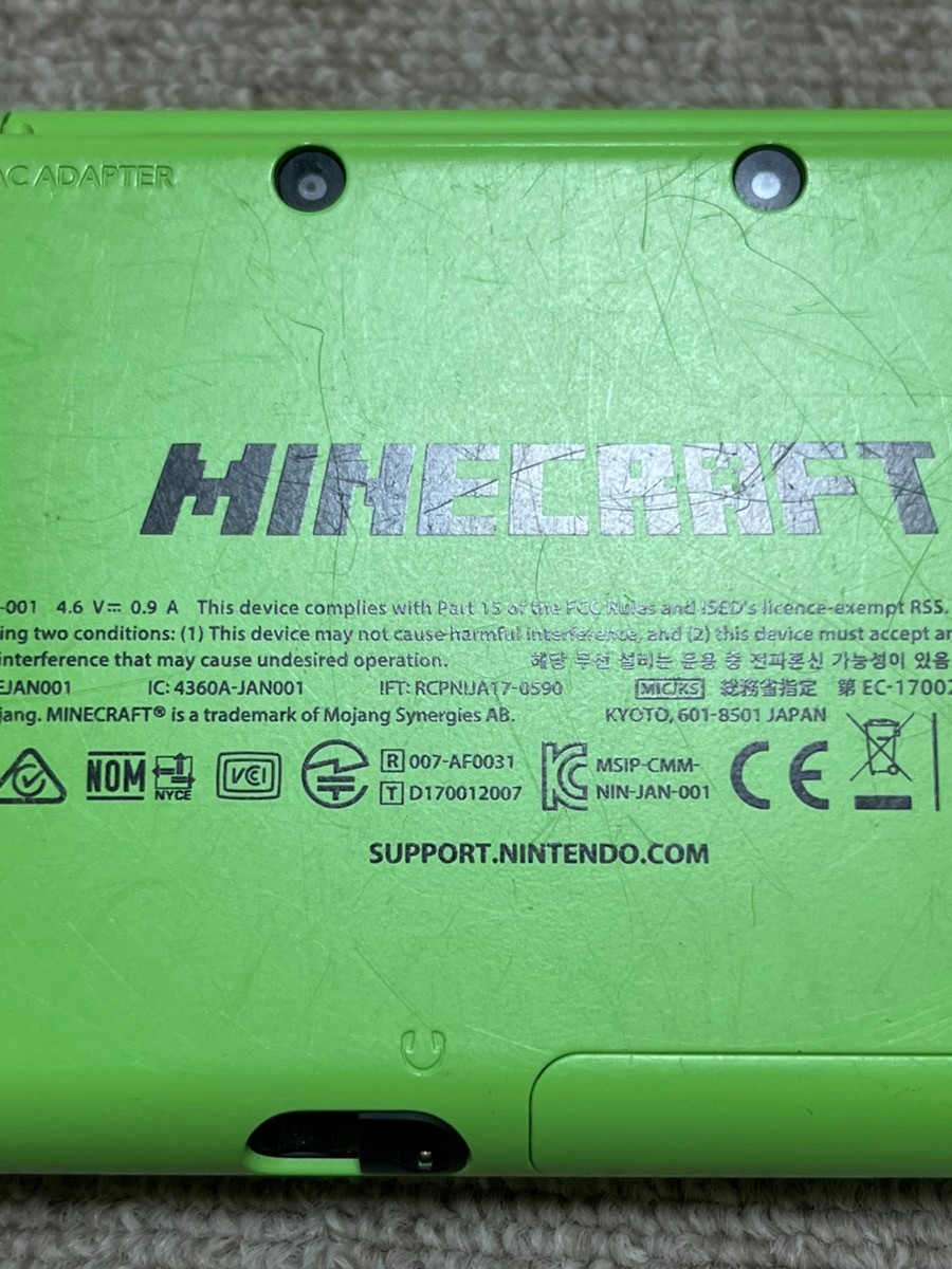 New Nintendo 2DS XL LL Minecraft Creeper Edition Console region Japanese B955
