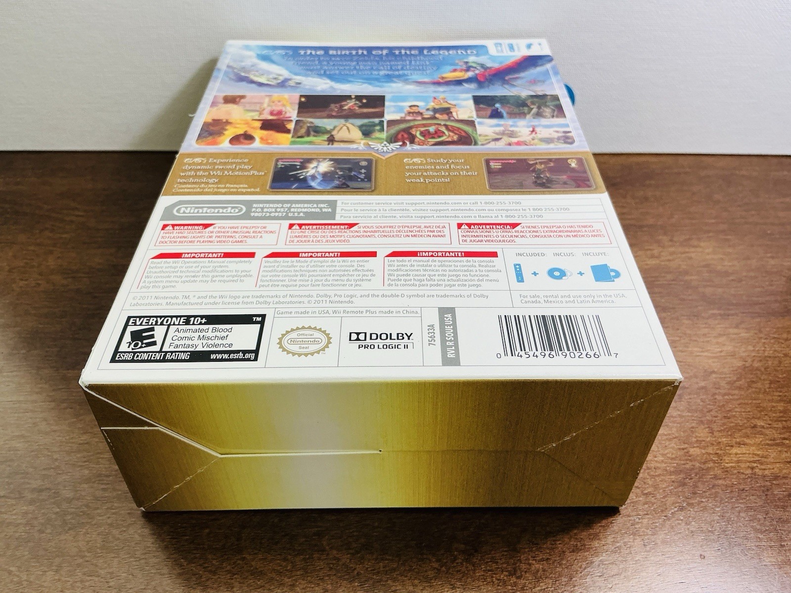 Zelda Skyward Sword Limited Edition Gold Remote Bundle (Wii) NEW SEALED RARE