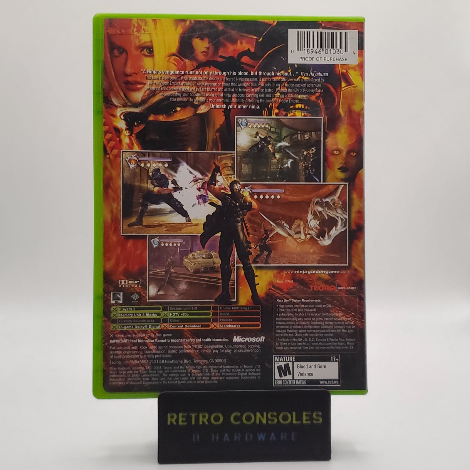 Ninja Gaiden (Original Xbox) CIB Complete/ Tested