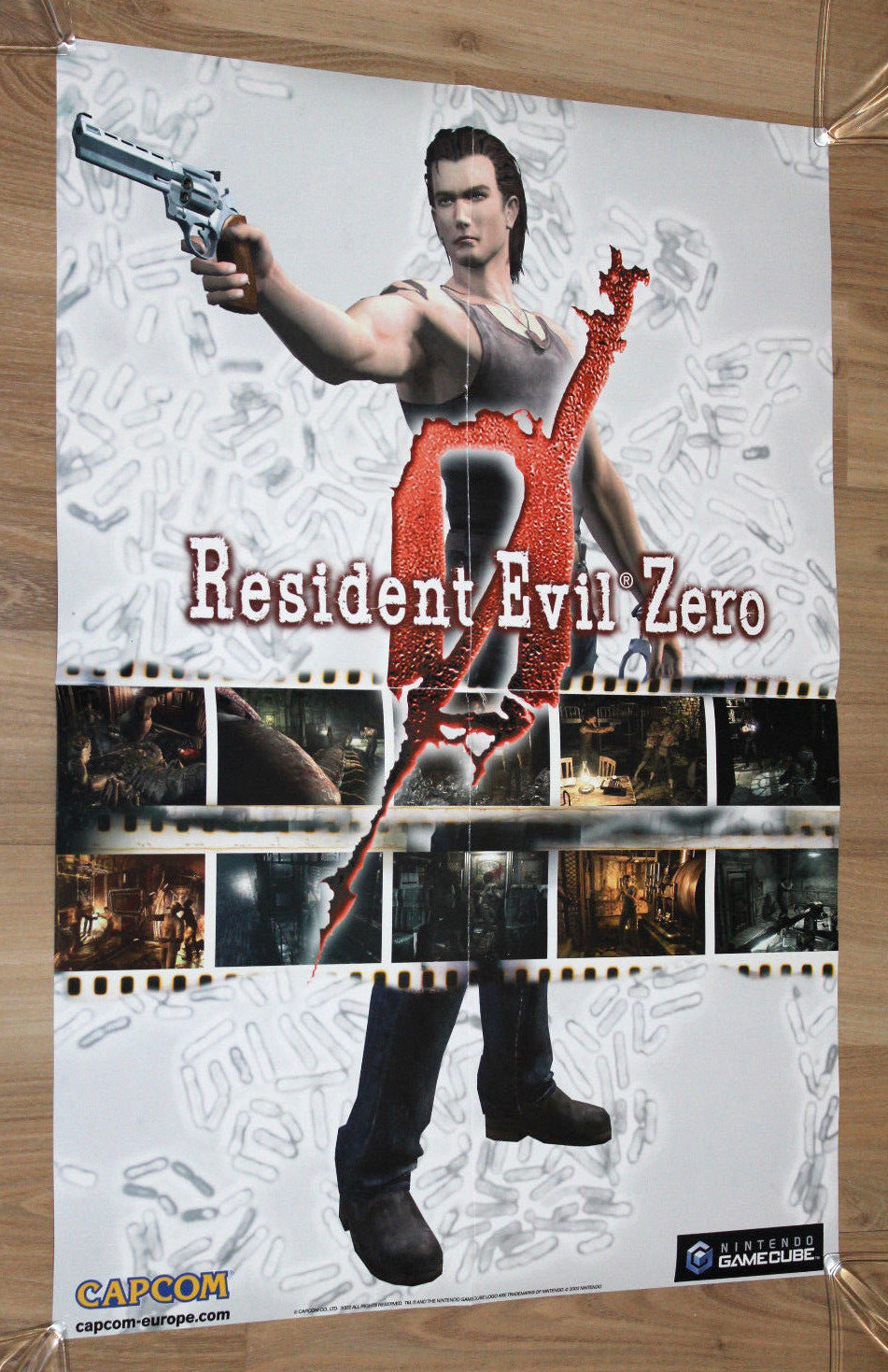 Resident Evil 0 Zero Rebecca Chambers Rare promo Poster 59.5x42cm Gamecube GC
