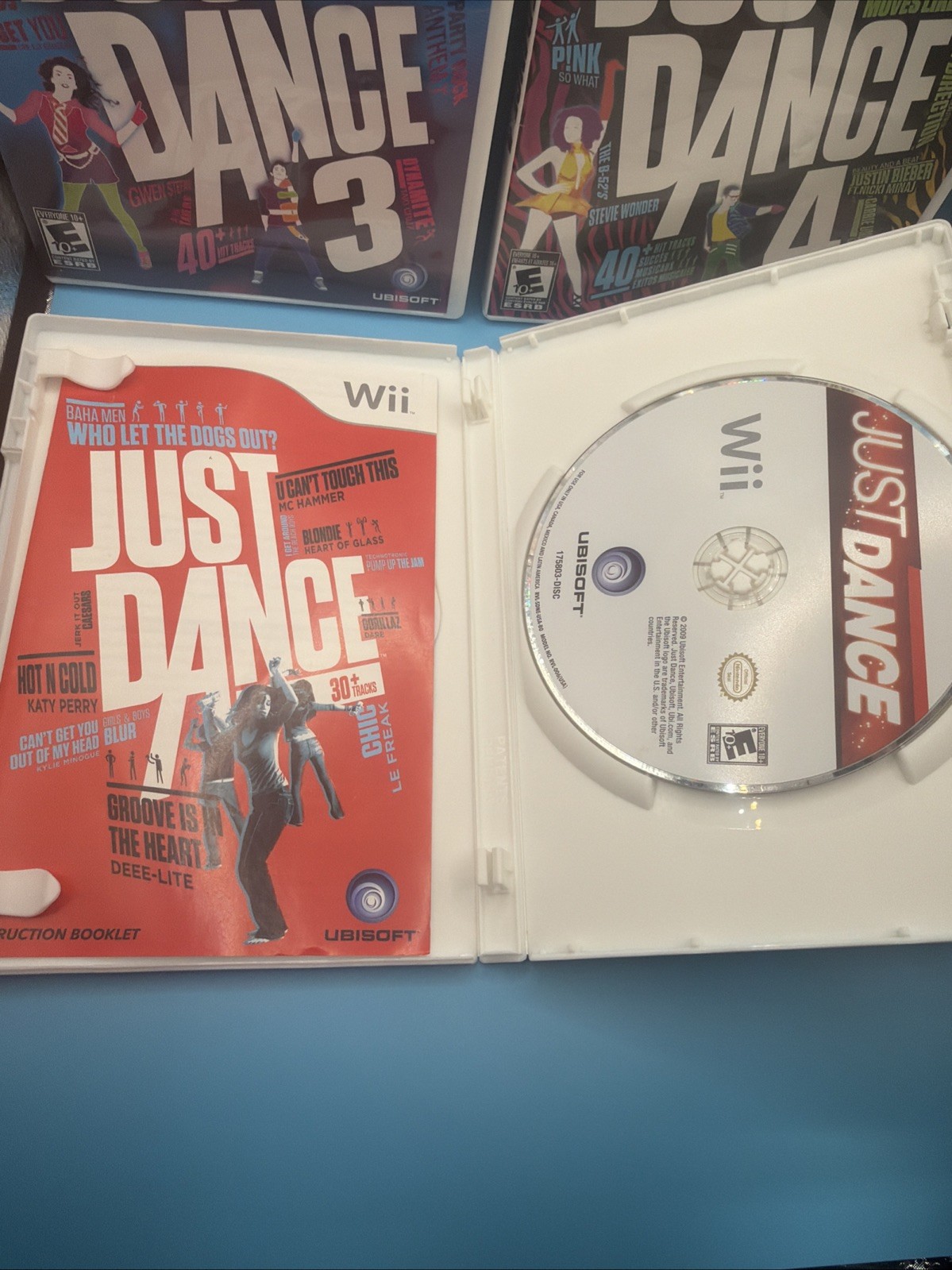 Nintendo Wii Just Dance 1 Through 2014Complete CIB Tested And Working Lot Of 5